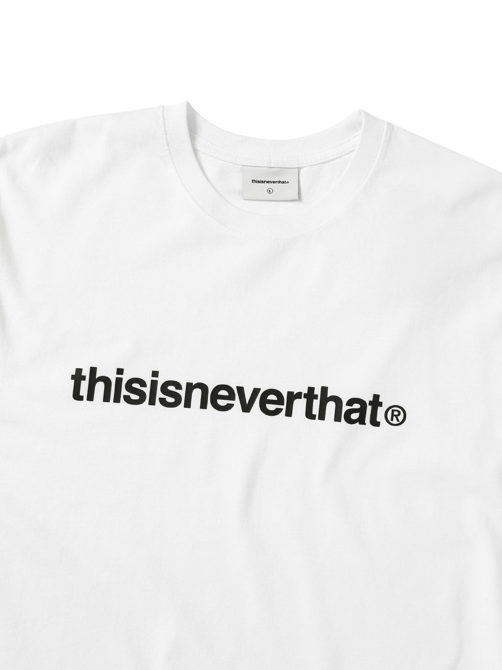 thisisneverthat - T-Logo L/S Tee (White) product image 2 | TRAB K-Fashion Australia