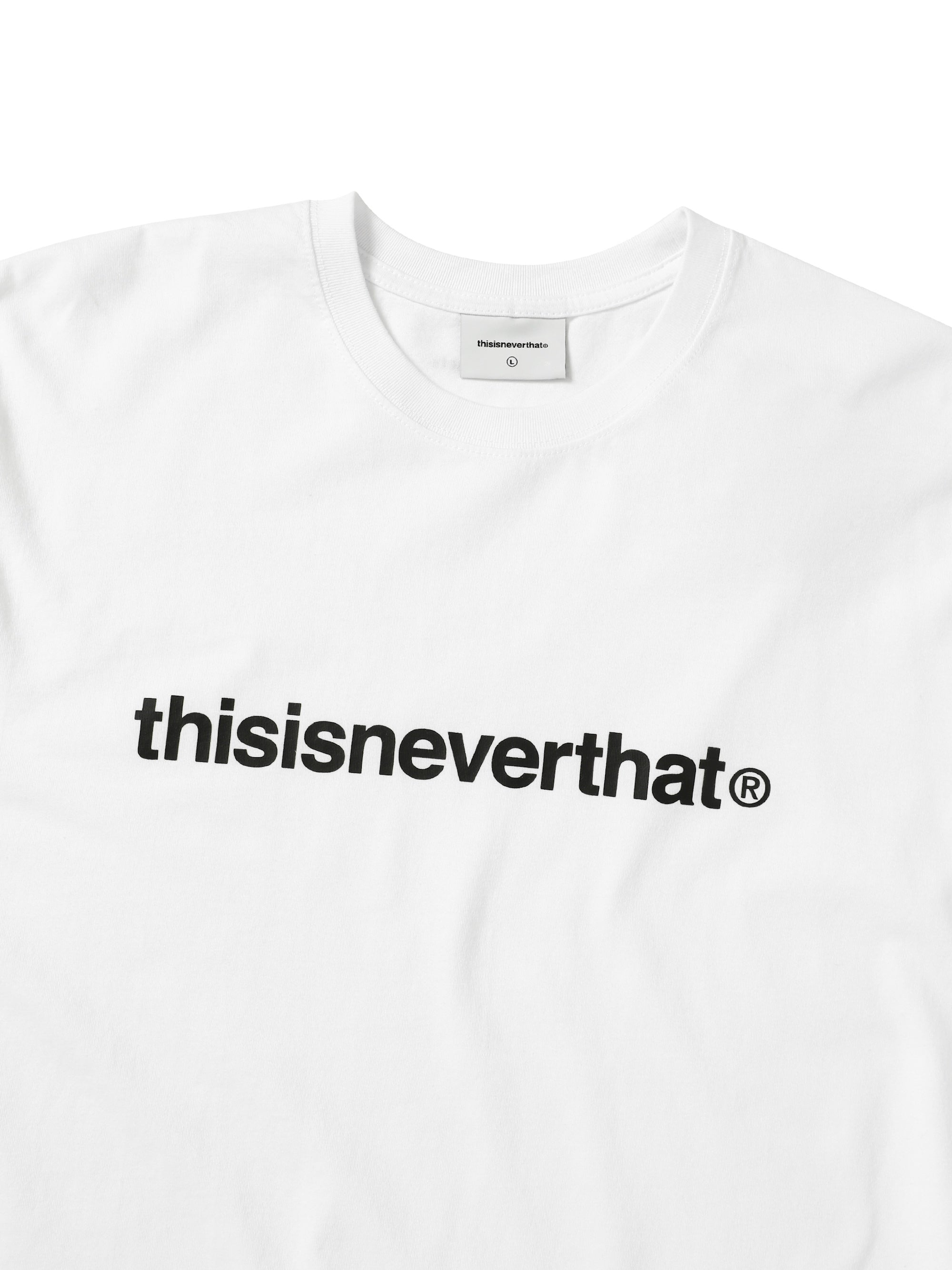 thisisneverthat - T-Logo L/S Tee (White) product image 2 | TRAB K-Fashion Australia