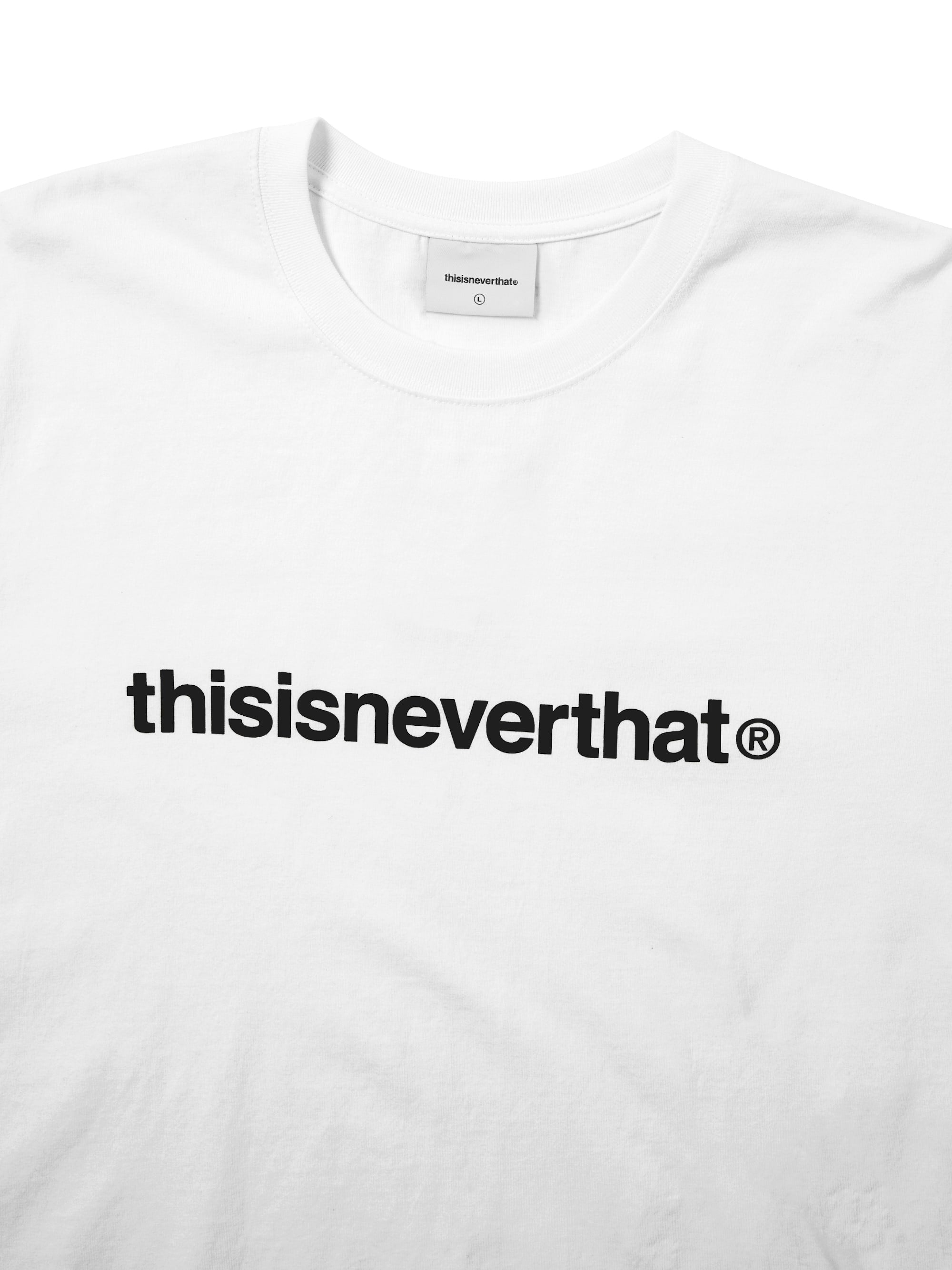 thisisneverthat - T-Logo L/S Tee Faded (White) product image 2 | TRAB K-Fashion Australia
