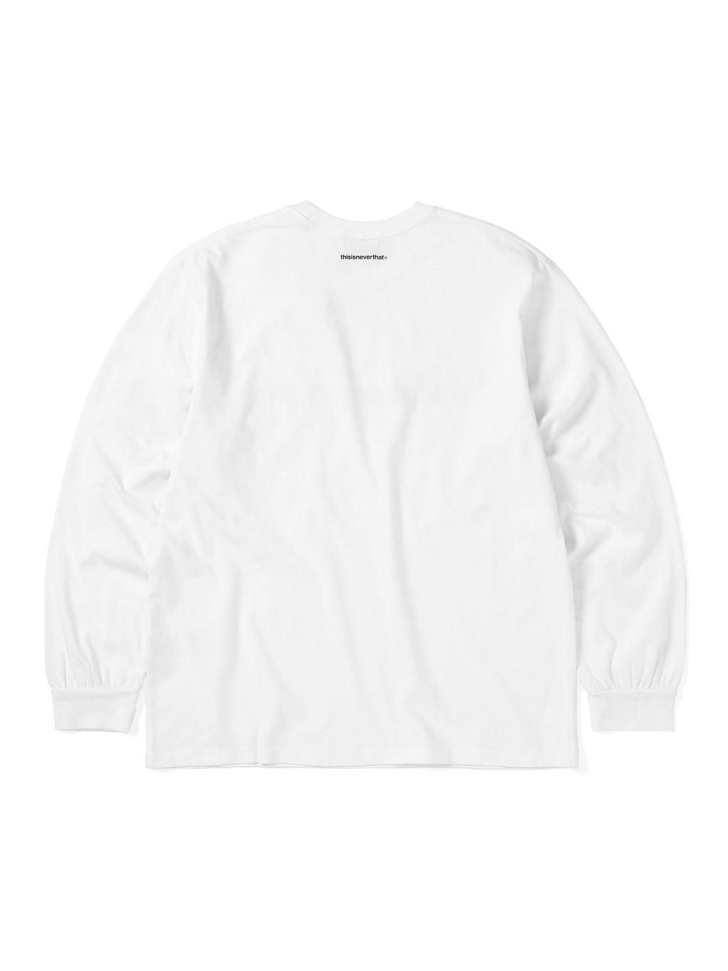 thisisneverthat - T-Logo L/S Tee (White) product image 3 | TRAB K-Fashion Australia