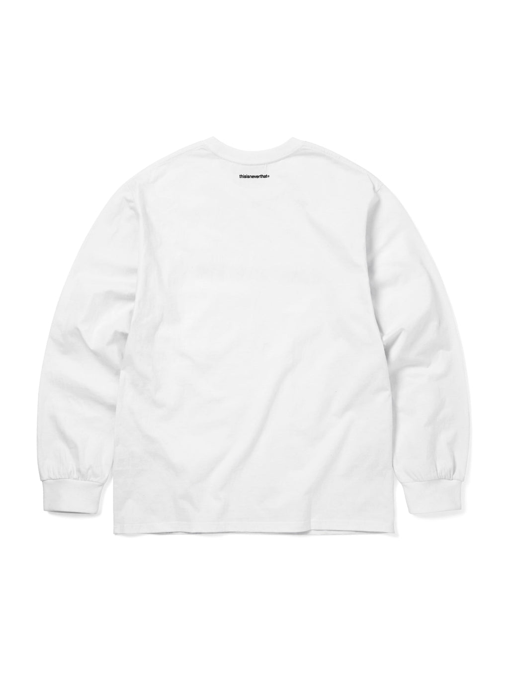 thisisneverthat - T-Logo L/S Tee (White) product image 3 | TRAB K-Fashion Australia