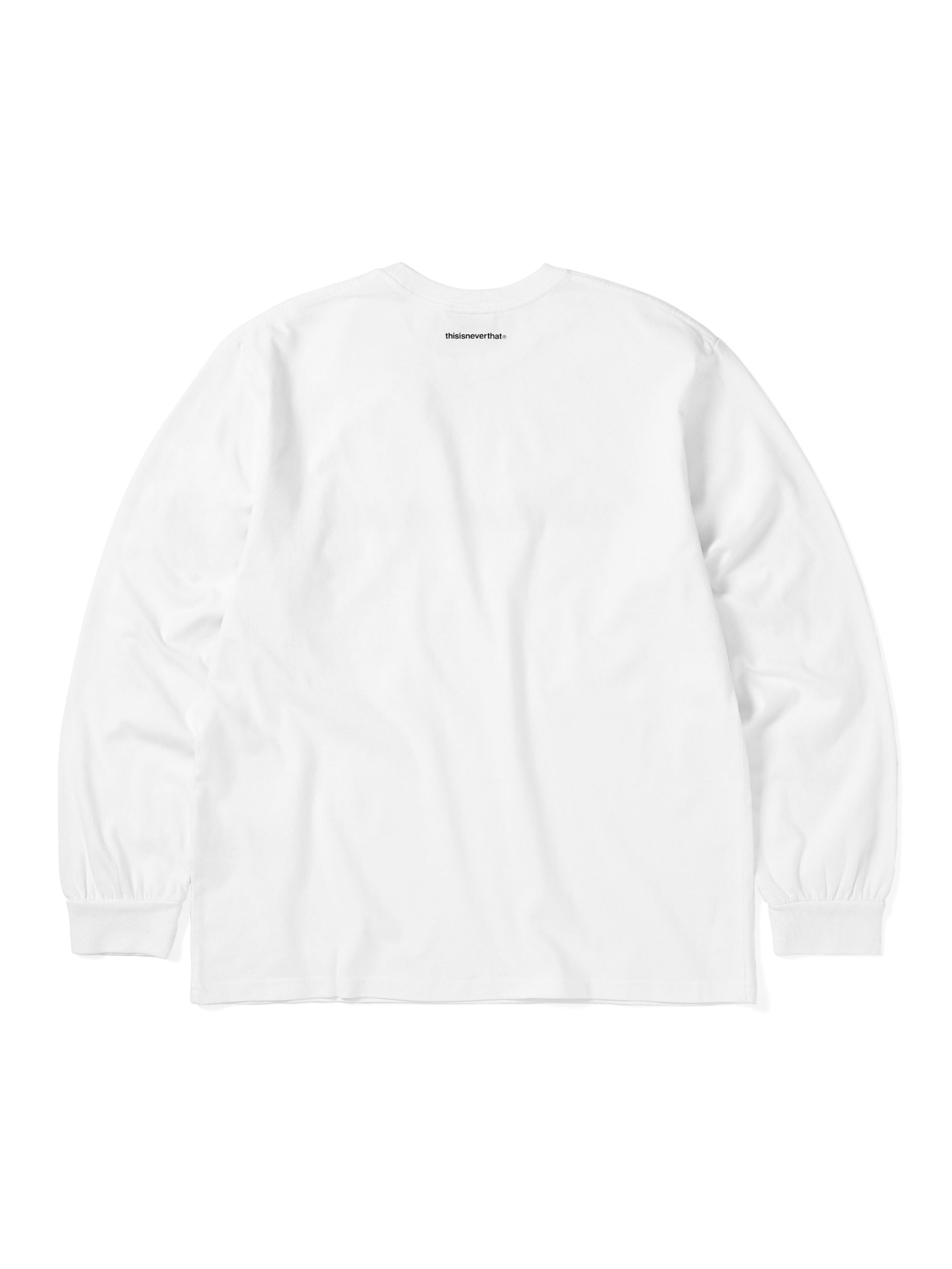 thisisneverthat - T-Logo L/S Tee (White) product image 3 | TRAB K-Fashion Australia