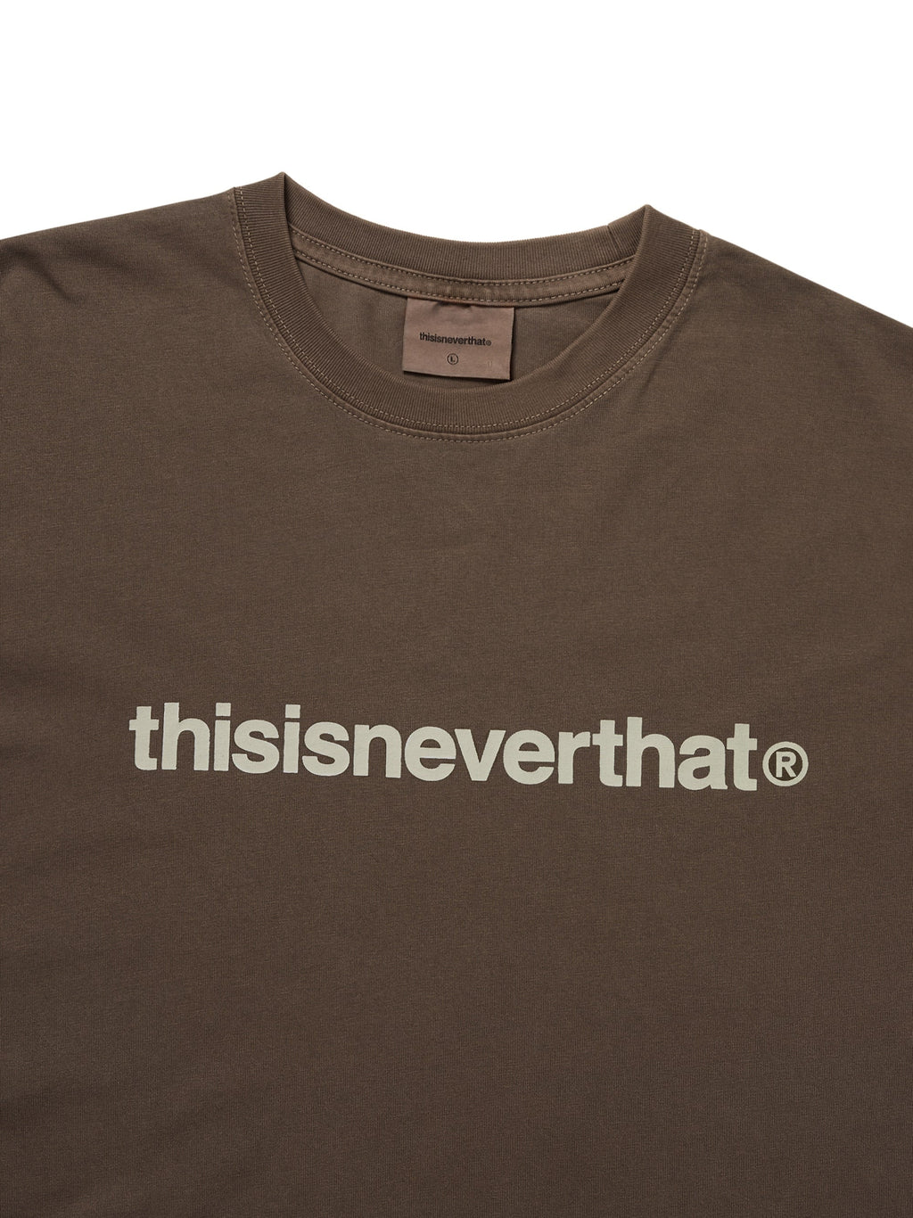 thisisneverthat - T-Logo L/S Tee (Dark Chocolate) product image 2 | TRAB K-Fashion Australia