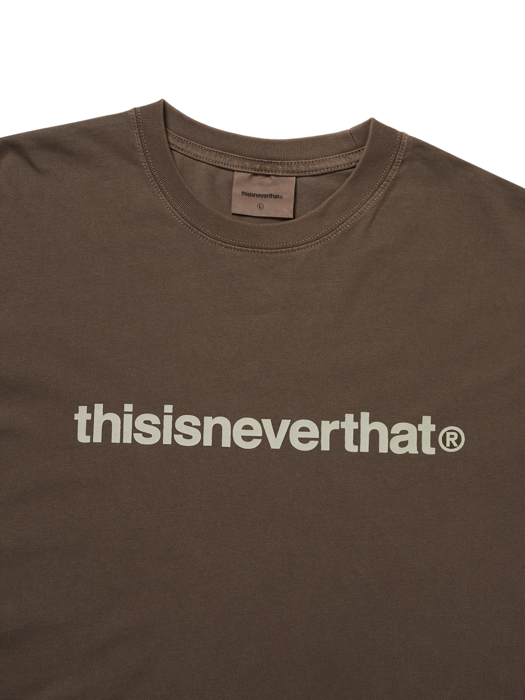 thisisneverthat - T-Logo L/S Tee (Dark Chocolate) product image 2 | TRAB K-Fashion Australia
