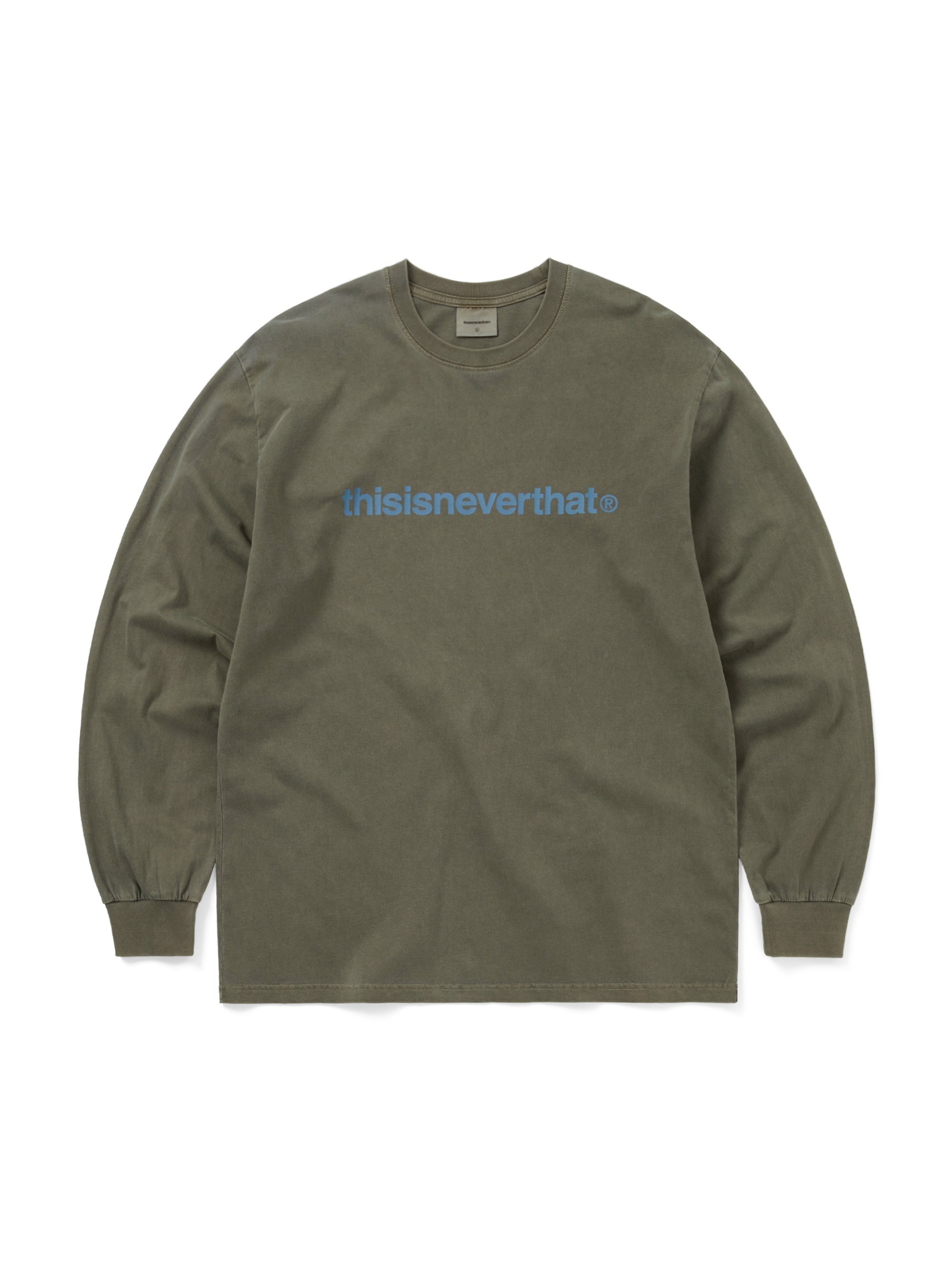 thisisneverthat - T-Logo L/S Tee (Heather Mud) product image 1 | TRAB K-Fashion Australia