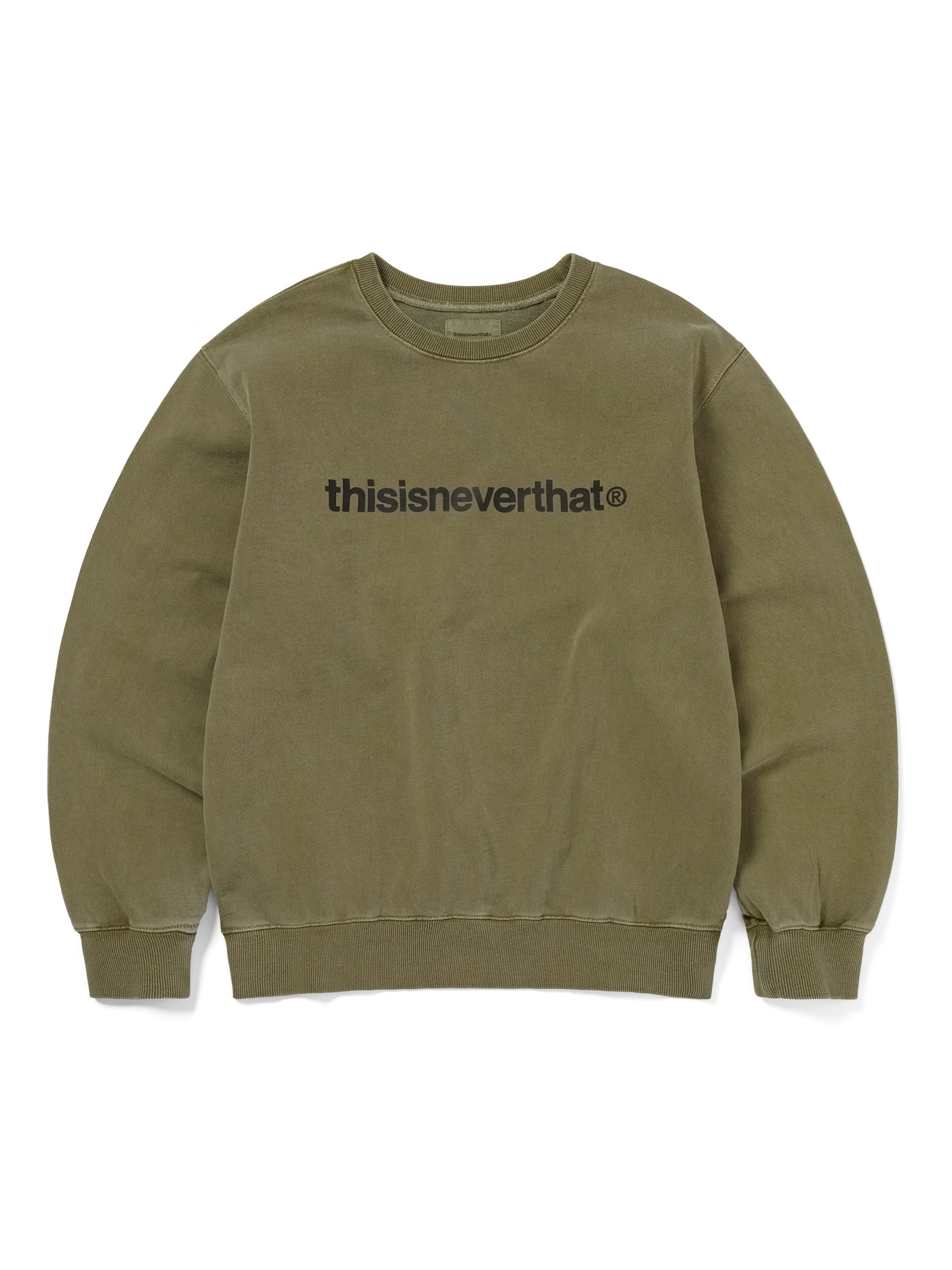 thisisneverthat - T-Logo LT Crewneck (Moss) product image 1 | TRAB K-Fashion Australia