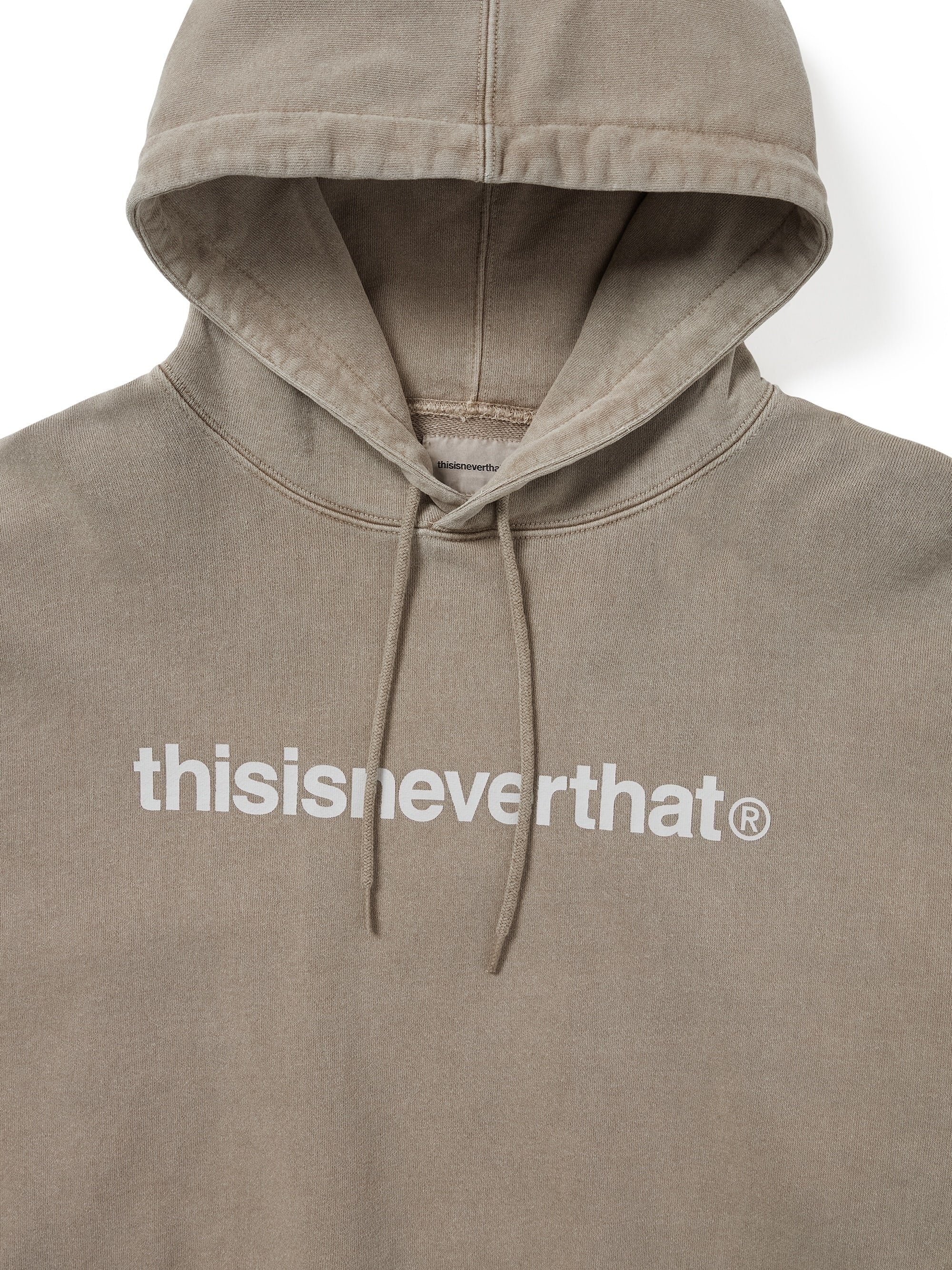 thisisneverthat - T-Logo LT Hoodie (Desert Grey) product image 2 | TRAB K-Fashion Australia