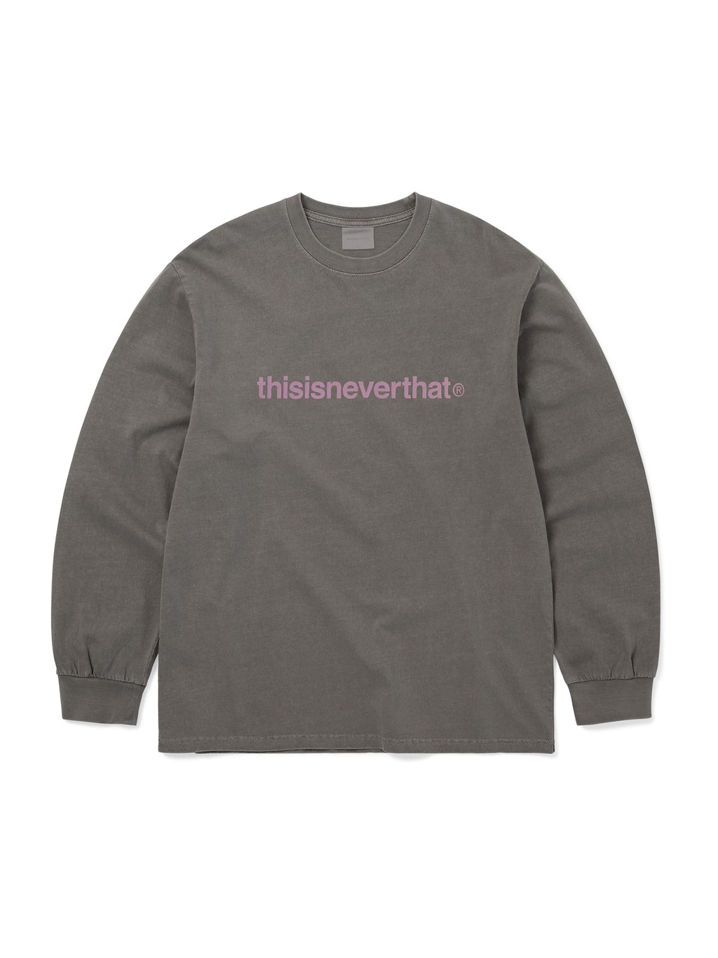 thisisneverthat - T-Logo L/S Tee (Dark Grey) product image 1 | TRAB K-Fashion Australia