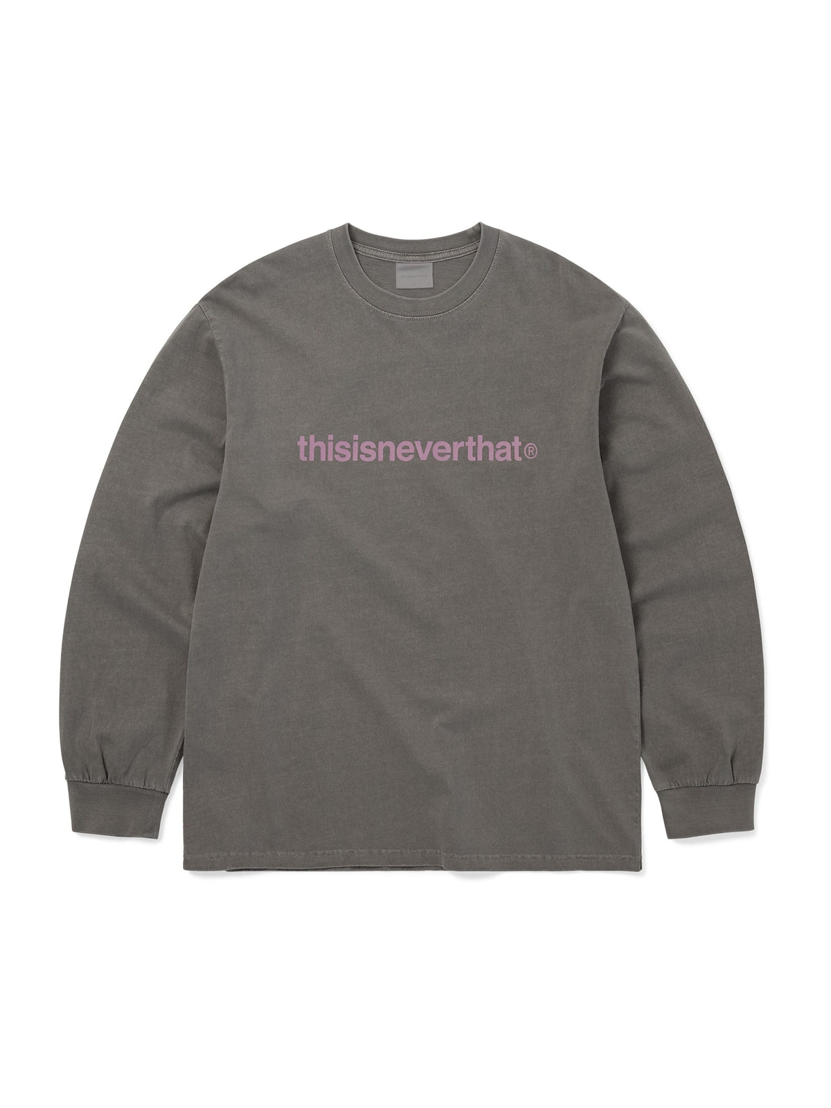 thisisneverthat - T-Logo L/S Tee (Dark Grey) product image 1 | TRAB K-Fashion Australia