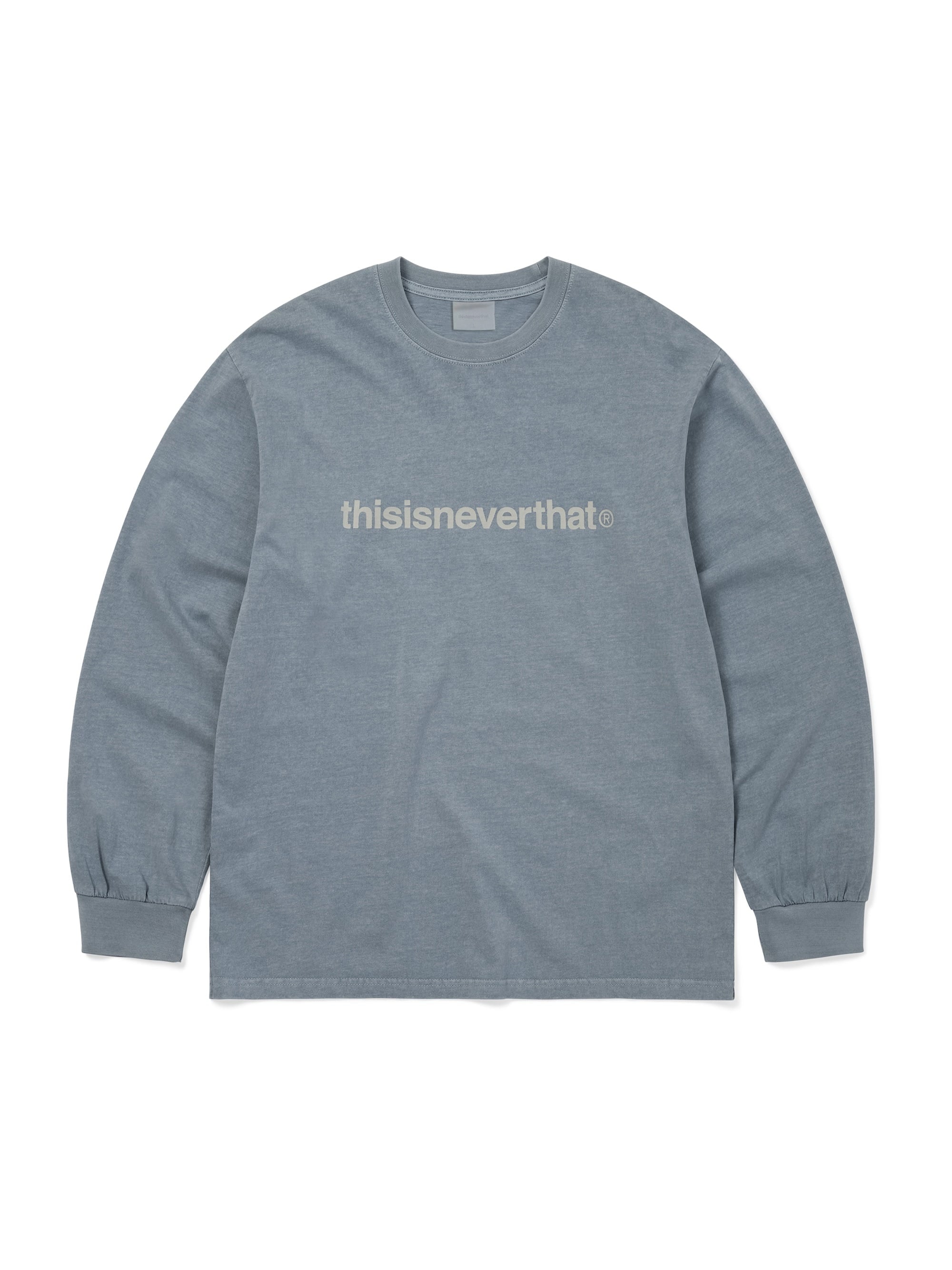 thisisneverthat - T-Logo L/S Tee (Ash Blue) product image 1 | TRAB K-Fashion Australia