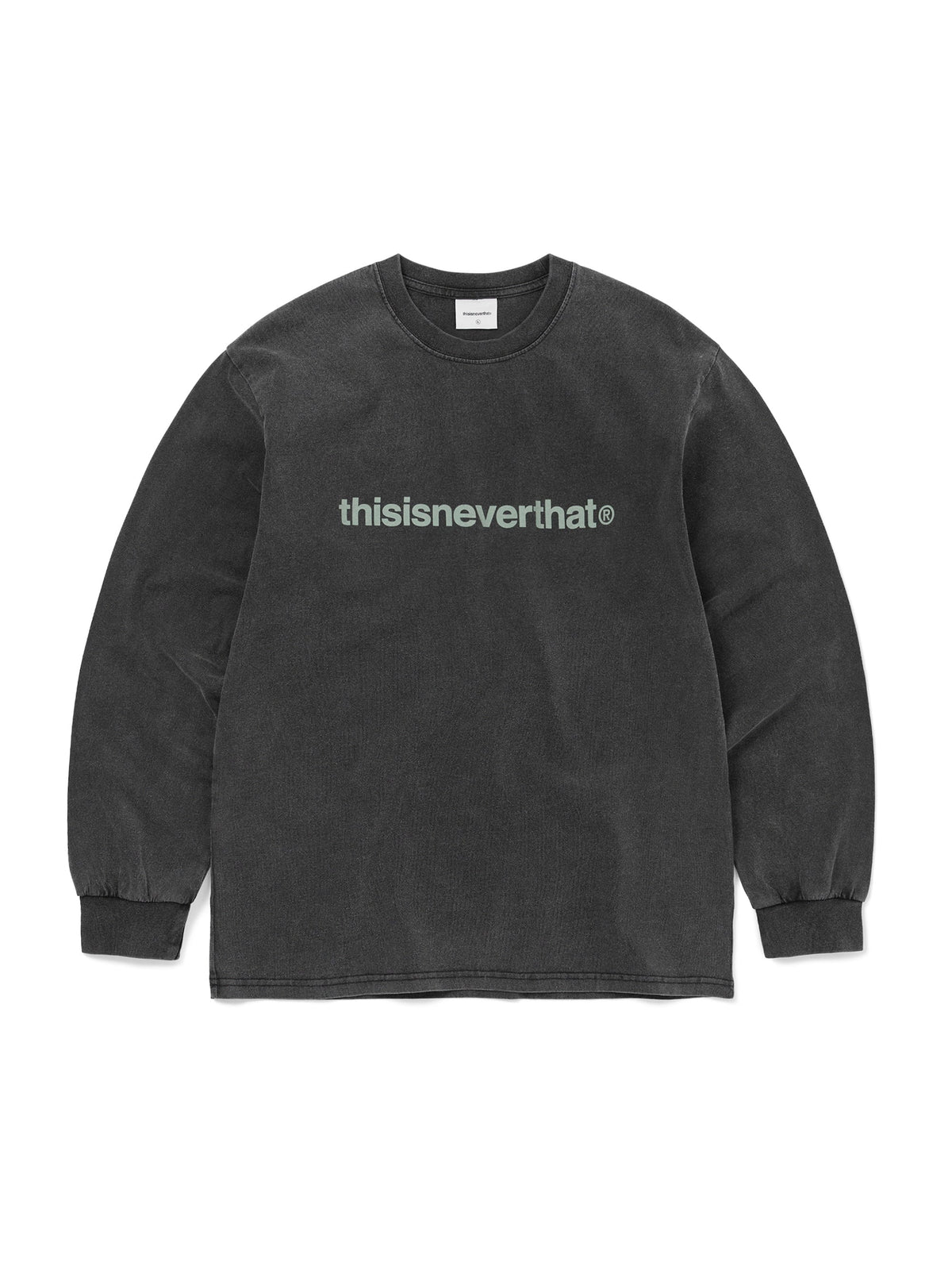 thisisneverthat - T-Logo L/S Tee (Washed Black) product image 1 | TRAB K-Fashion Australia