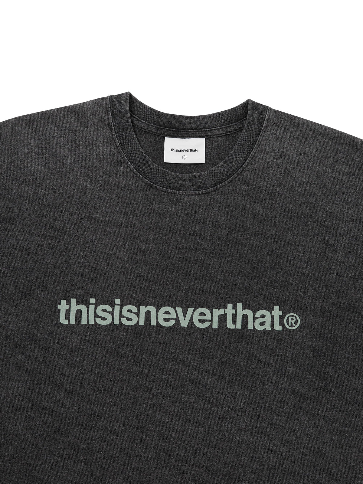 thisisneverthat - T-Logo L/S Tee (Washed Black) product image 2 | TRAB K-Fashion Australia