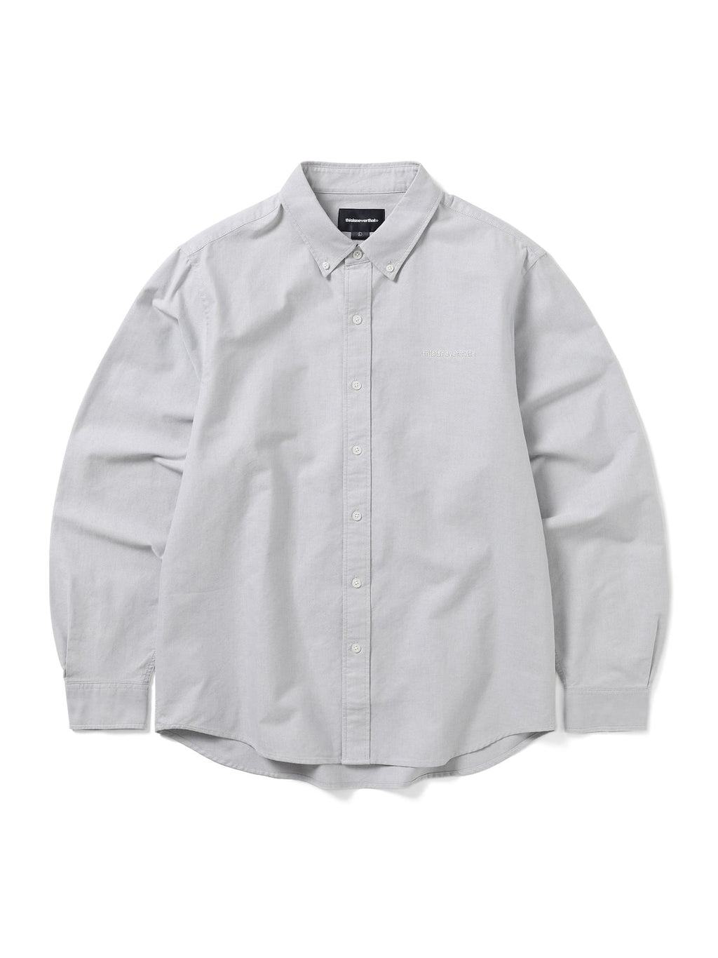 thisisneverthat - T-Logo Oxford Shirt (Grey) product image 1 | TRAB K-Fashion Australia