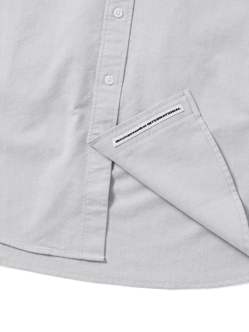 thisisneverthat - T-Logo Oxford Shirt (Grey) product image 3 | TRAB K-Fashion Australia