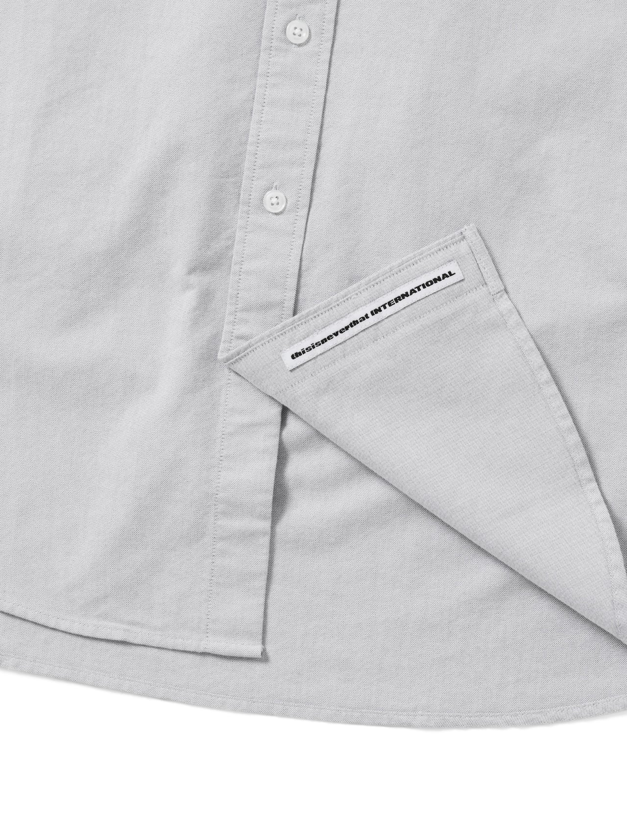 thisisneverthat - T-Logo Oxford Shirt (Grey) product image 3 | TRAB K-Fashion Australia