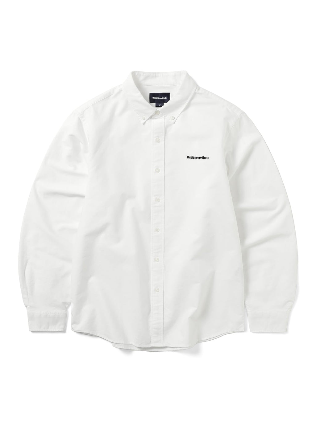 thisisneverthat - T-Logo Oxford Shirt (White) product image 1 | TRAB K-Fashion Australia