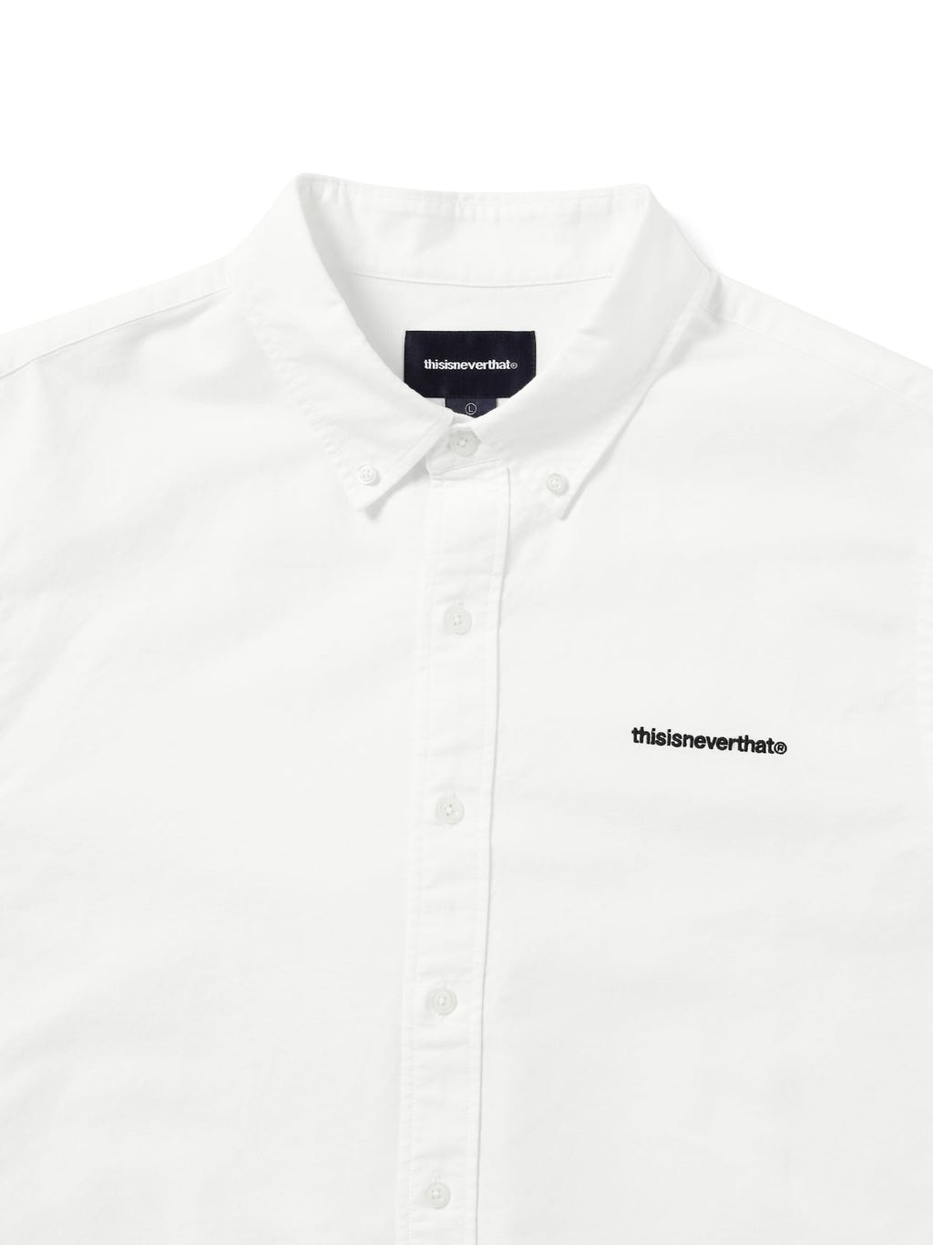 thisisneverthat - T-Logo Oxford Shirt (White) product image 2 | TRAB K-Fashion Australia