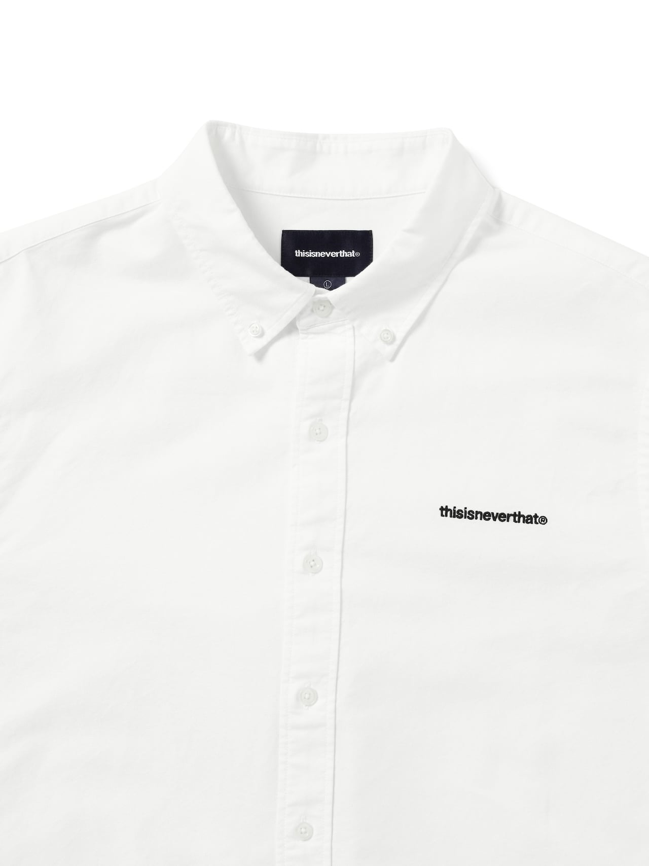 thisisneverthat - T-Logo Oxford Shirt (White) product image 2 | TRAB K-Fashion Australia
