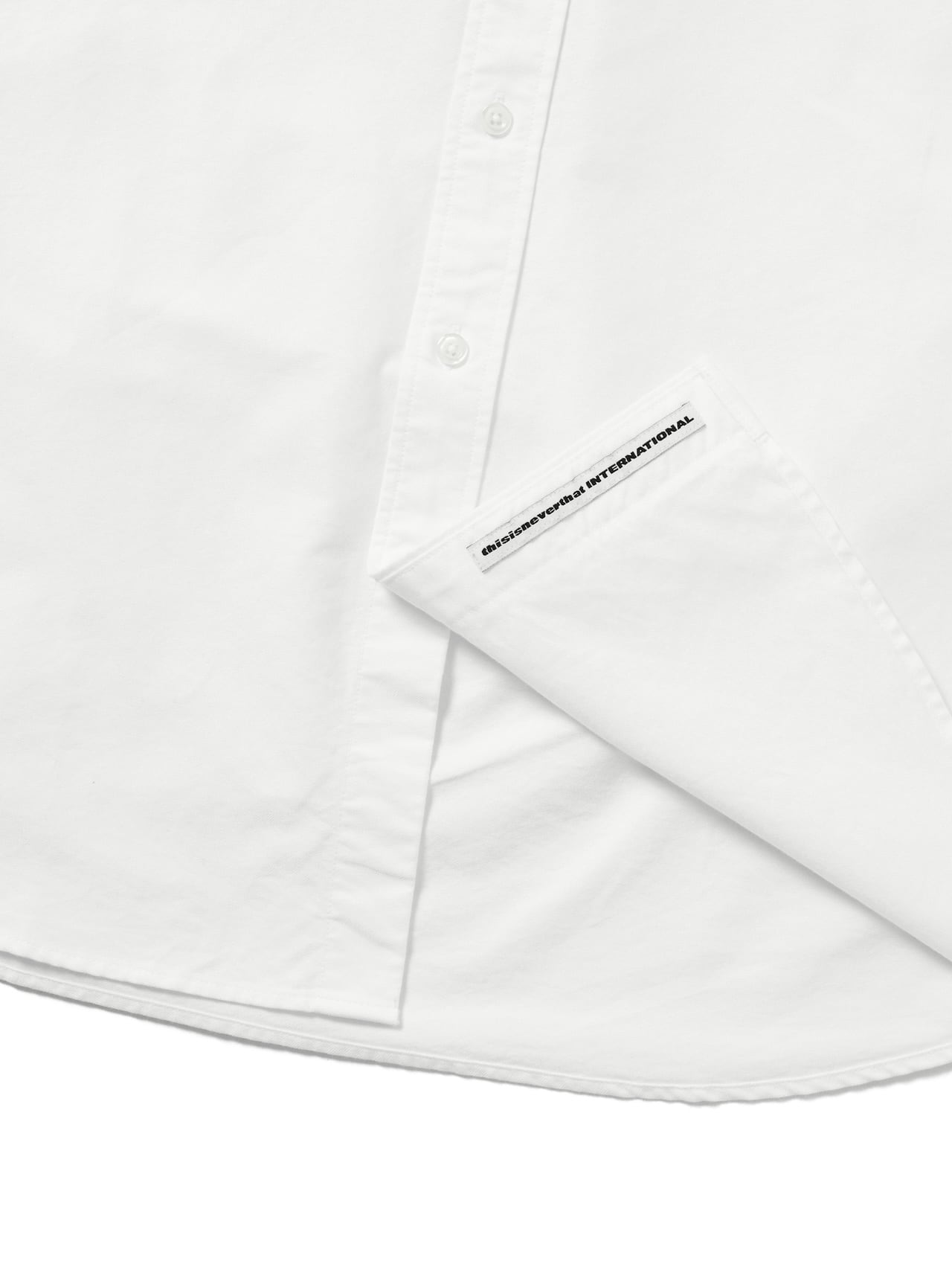 thisisneverthat - T-Logo Oxford Shirt (White) product image 3 | TRAB K-Fashion Australia