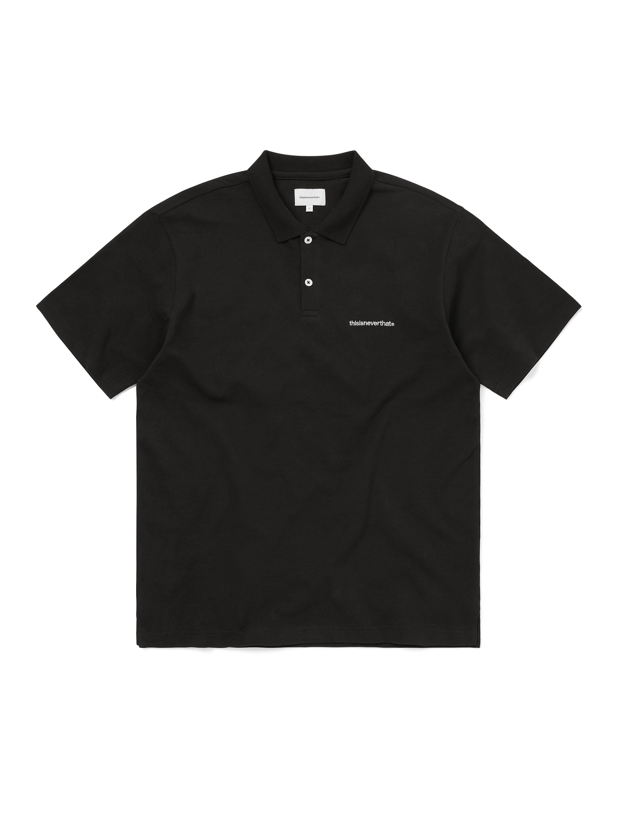 thisisneverthat - T-Logo S/S Jersey Polo (Black) product image 1 | TRAB K-Fashion Australia