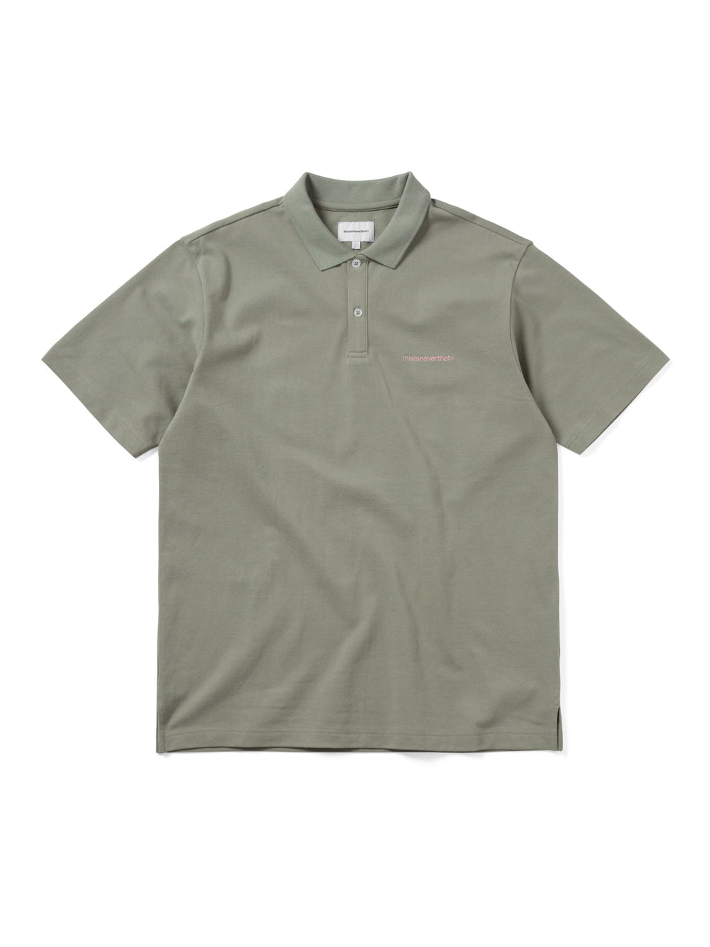 thisisneverthat - T-Logo S/S Jersey Polo (Light Olive) product image 1 | TRAB K-Fashion Australia