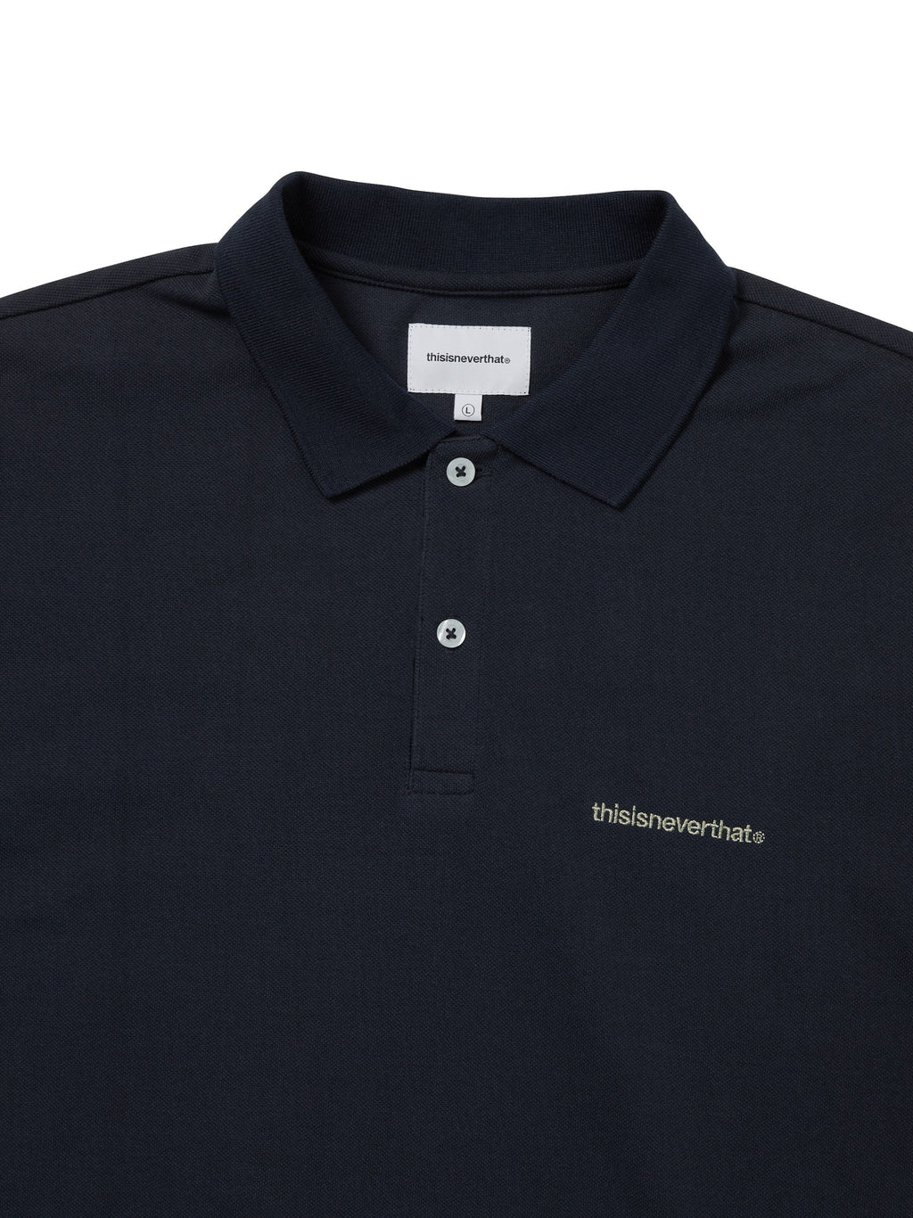 thisisneverthat - T-Logo S/S Jersey Polo (Navy) product image 2 | TRAB K-Fashion Australia