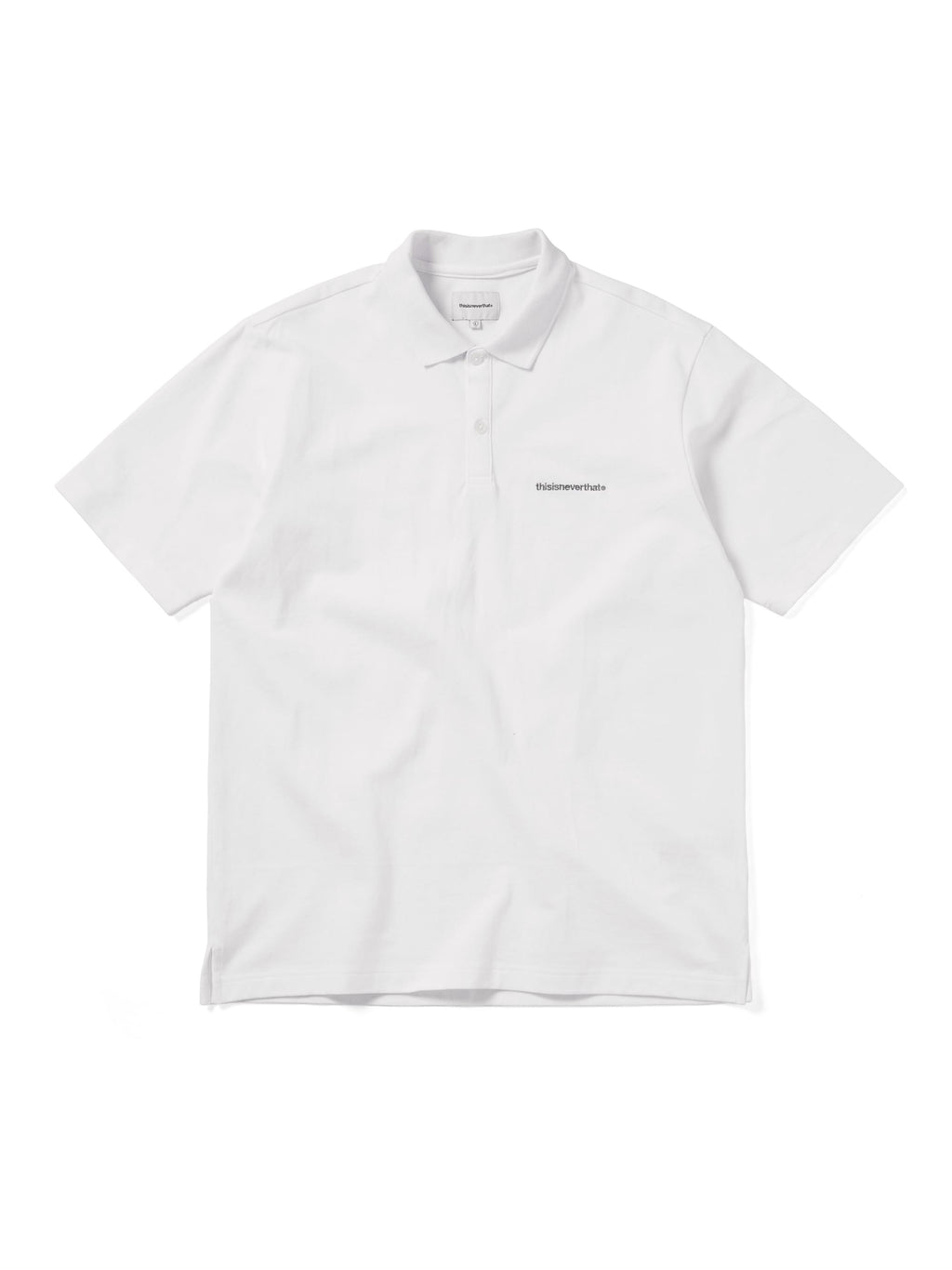 thisisneverthat - T-Logo S/S Jersey Polo (White) product image 1 | TRAB K-Fashion Australia