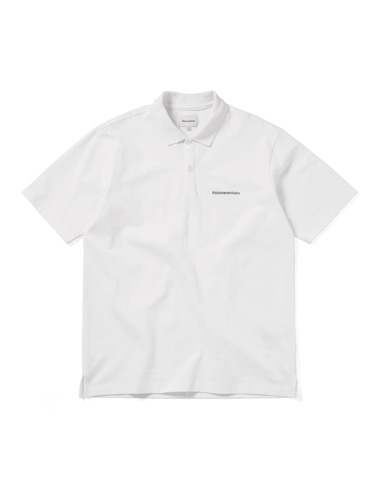 thisisneverthat - T-Logo S/S Jersey Polo (White) product image 1 | TRAB K-Fashion Australia