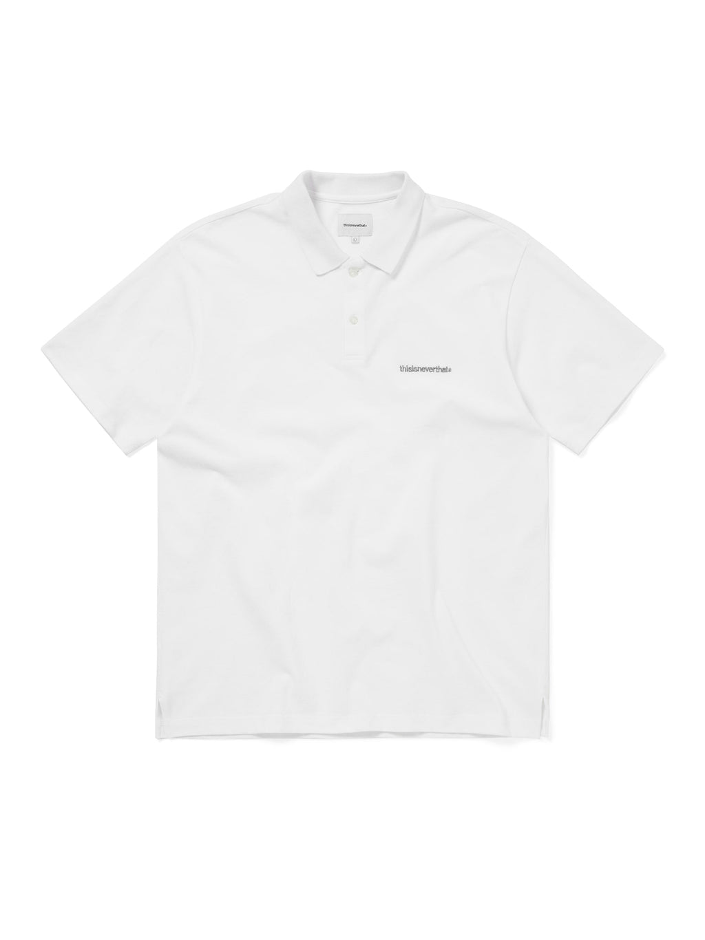 thisisneverthat - T-Logo S/S Jersey Polo (White) product image 1 | TRAB K-Fashion Australia