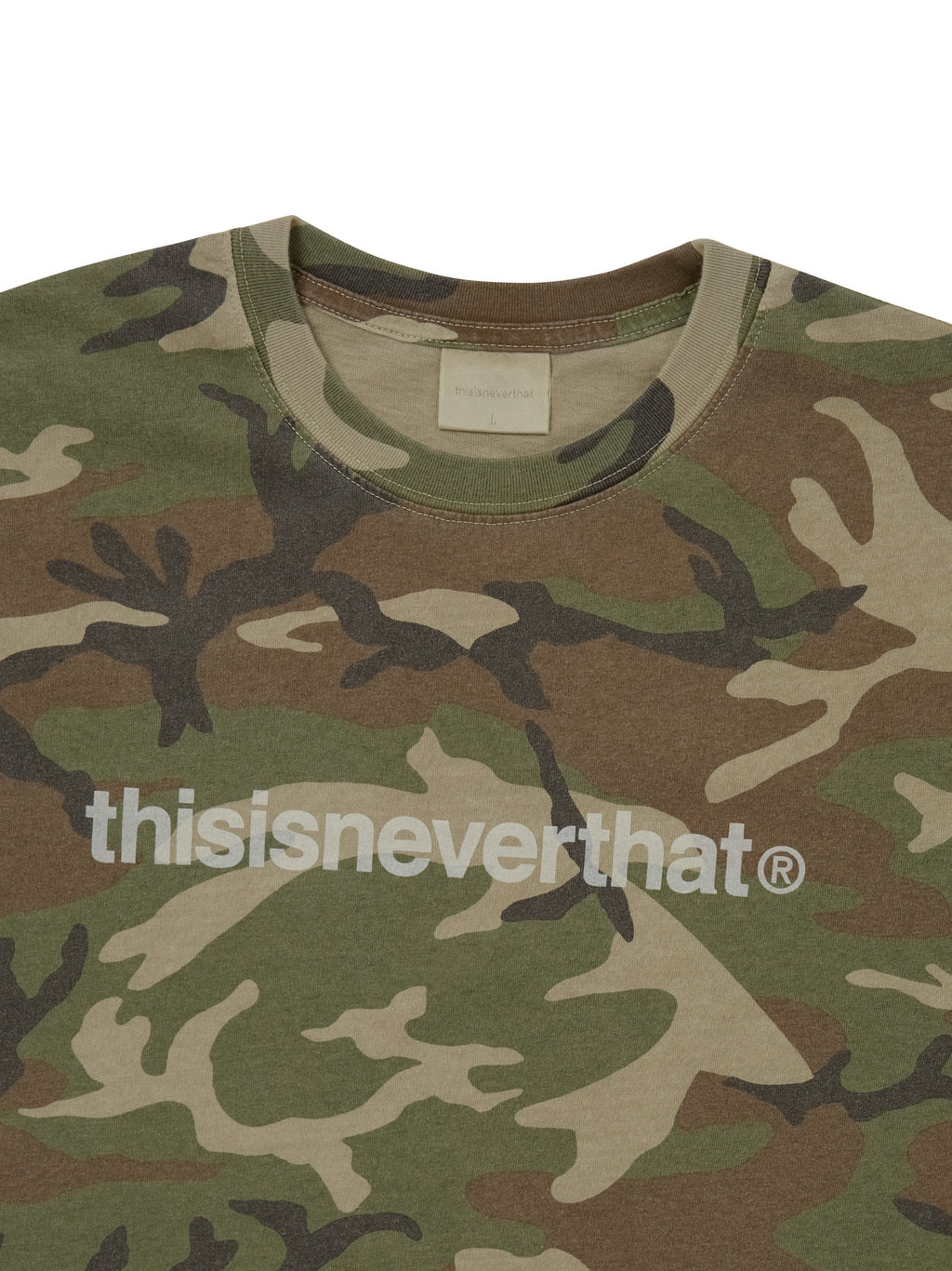 thisisneverthat - T-Logo Tee (Camo) product image 2 | TRAB K-Fashion Australia