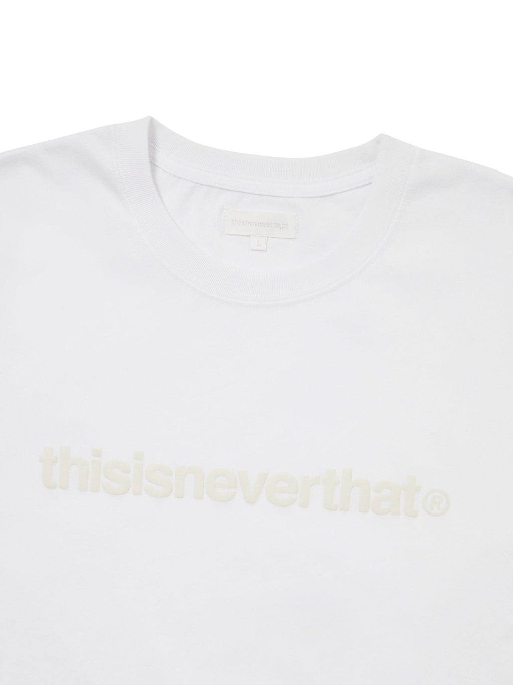 thisisneverthat - T-Logo Tee (Cloud White) product image 2 | TRAB K-Fashion Australia