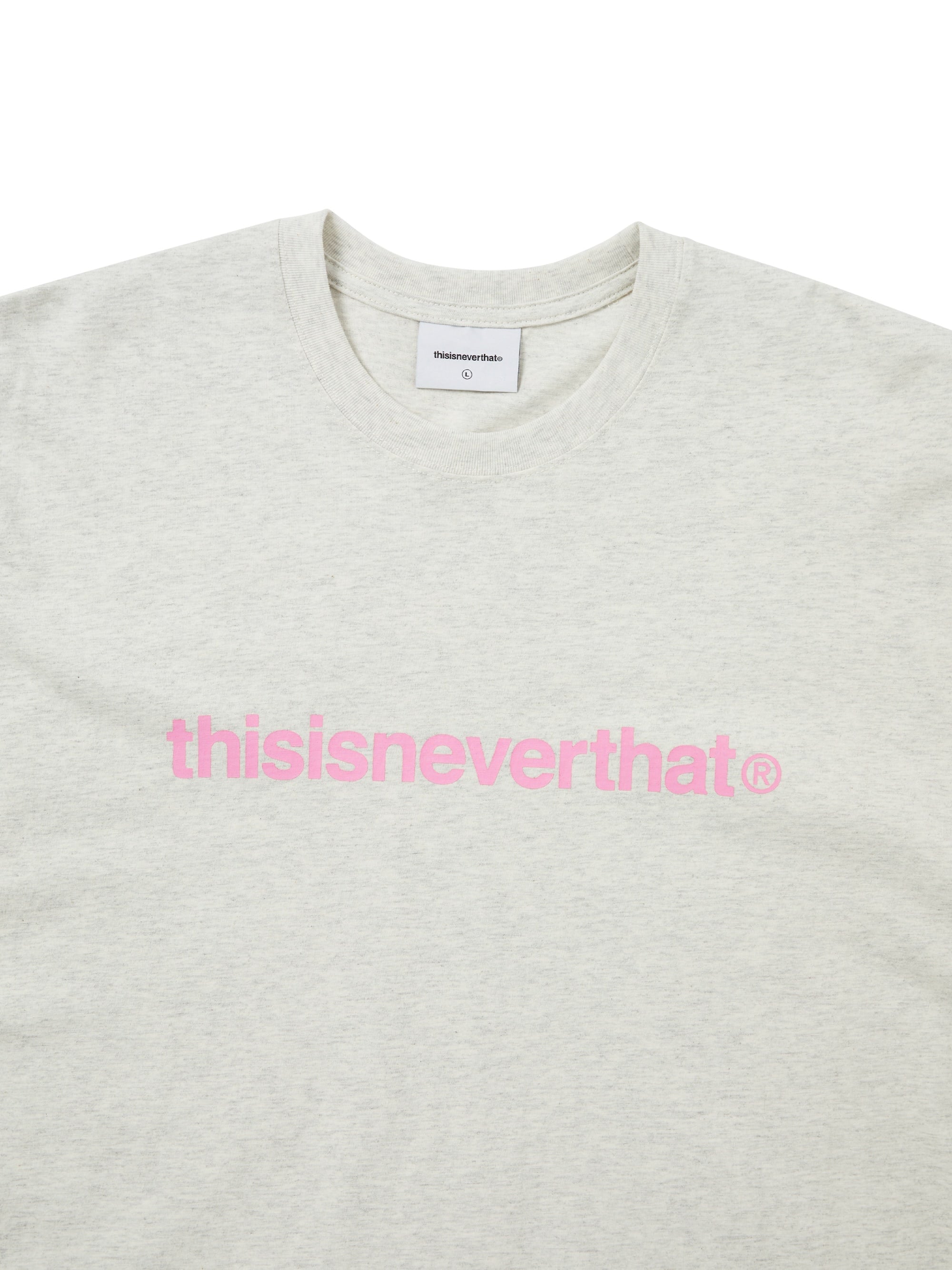 thisisneverthat - T-Logo Tee Heather (Oatmeal) product image 2 | TRAB K-Fashion Australia