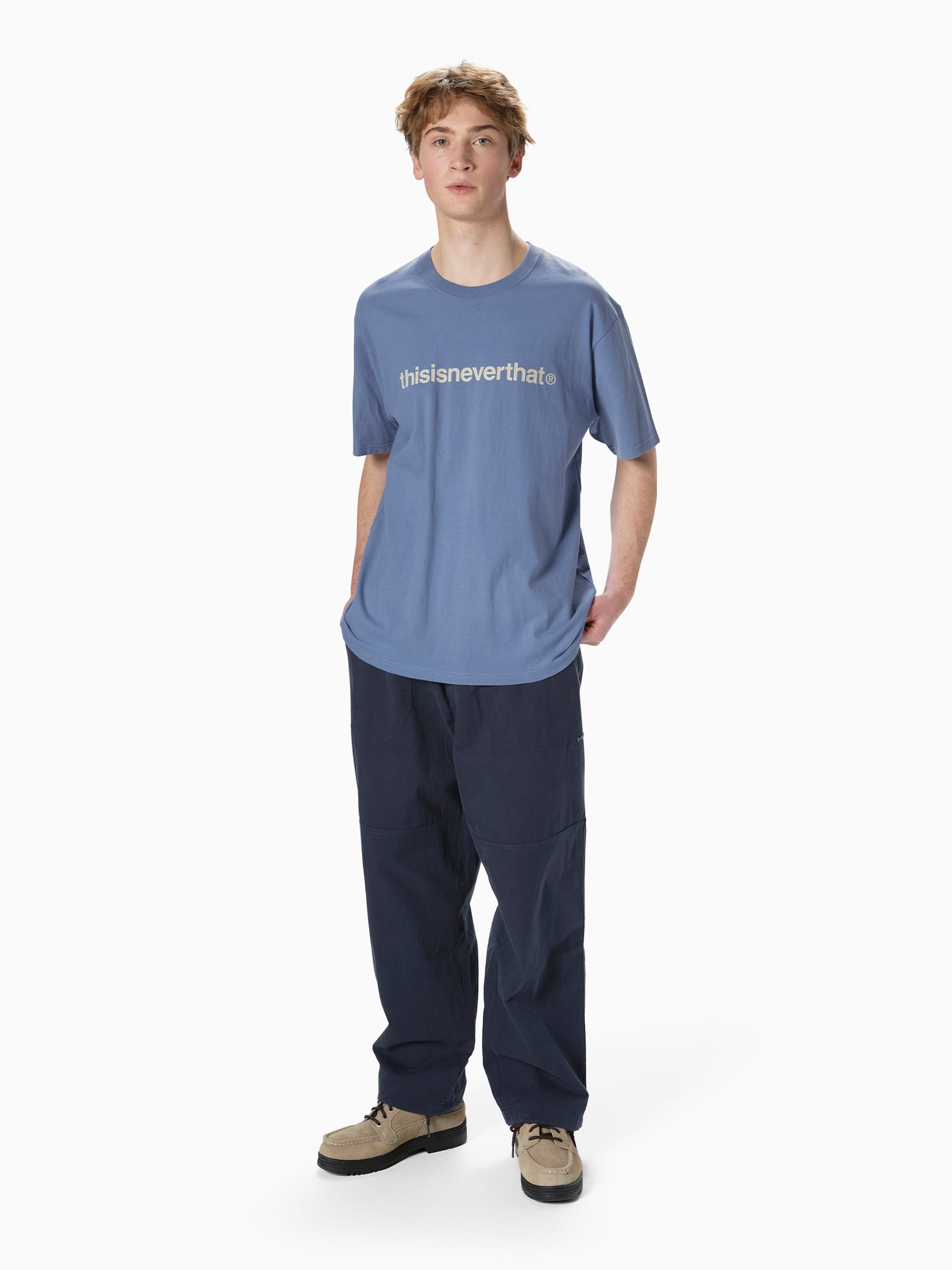 thisisneverthat - T-Logo Tee (Blue) product image 4 | TRAB K-Fashion Australia