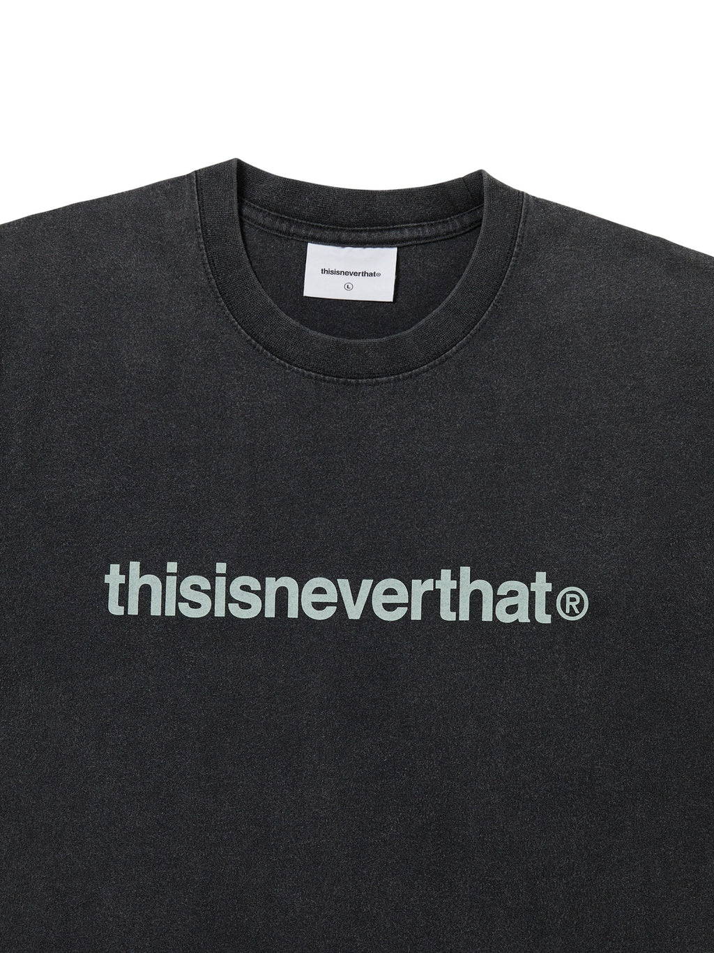 thisisneverthat - T-Logo Tee Heather (Black) product image 2 | TRAB K-Fashion Australia