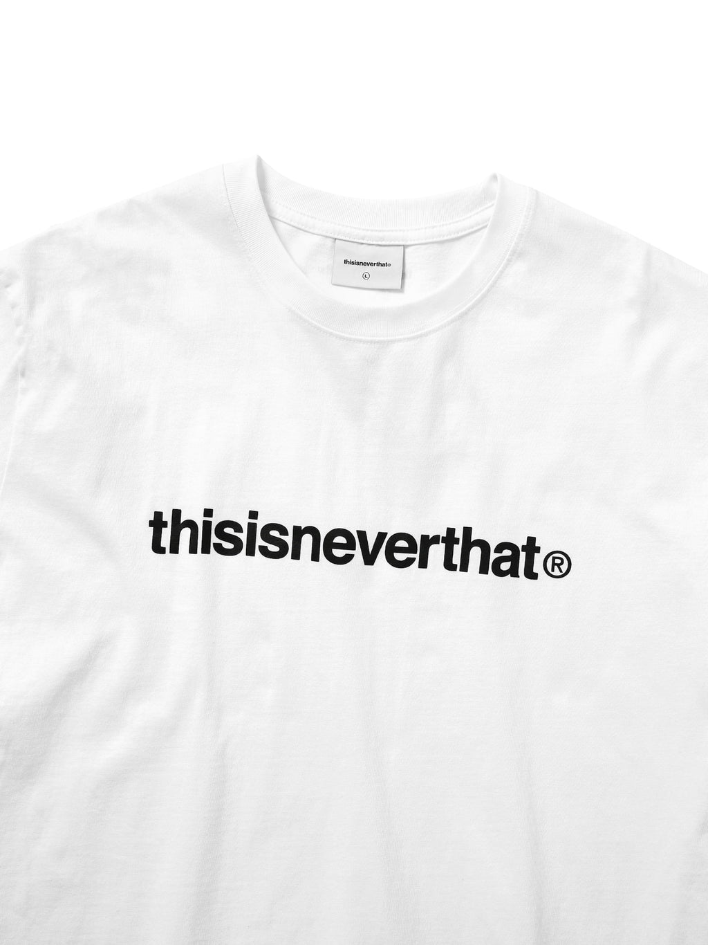 thisisneverthat - T-Logo Tee (White) product image 2 | TRAB K-Fashion Australia