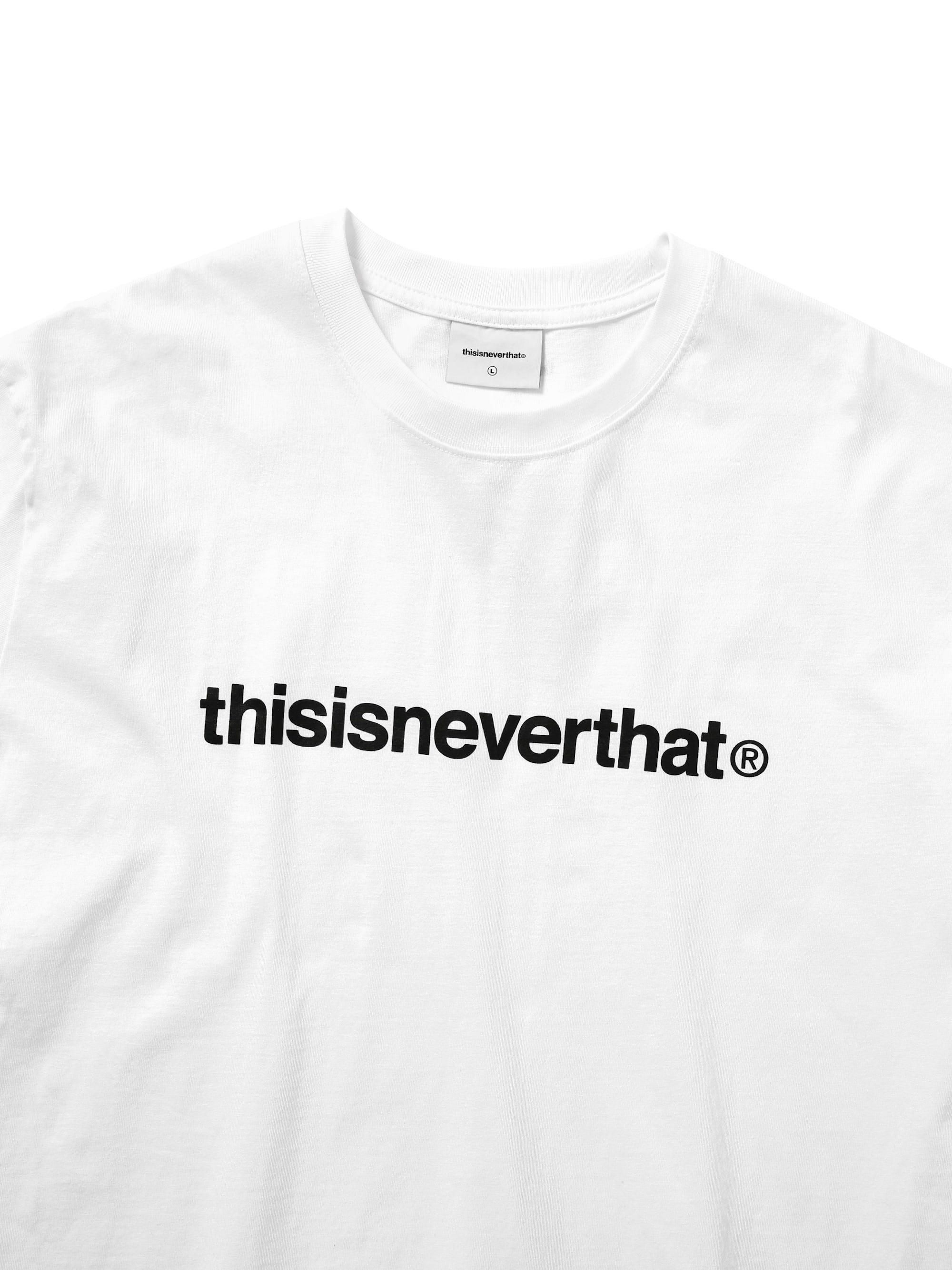 thisisneverthat - T-Logo Tee (White) product image 2 | TRAB K-Fashion Australia