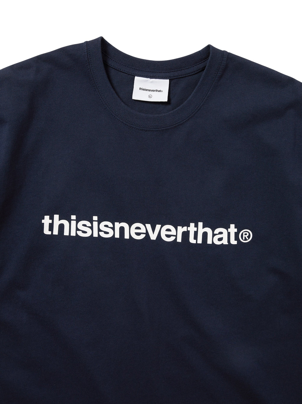 thisisneverthat - T-Logo Tee Heather (Navy) product image 2 | TRAB K-Fashion Australia