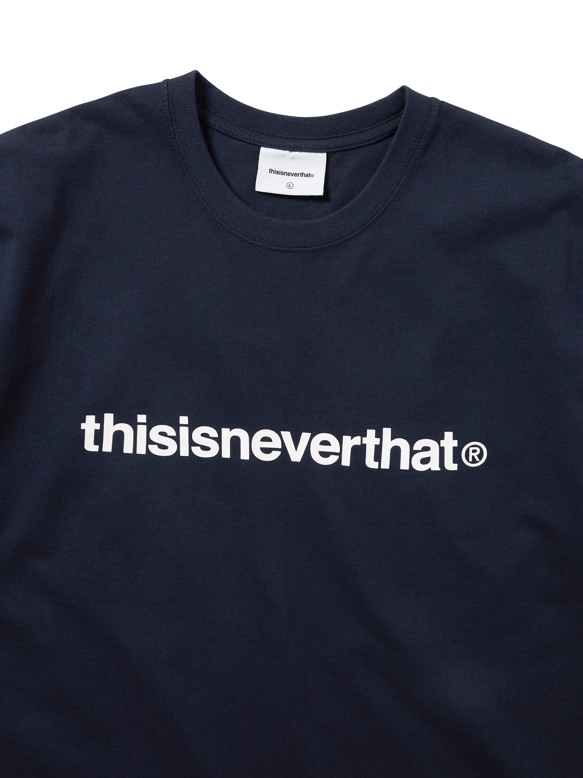 thisisneverthat - T-Logo Tee Heather (Navy) product image 2 | TRAB K-Fashion Australia