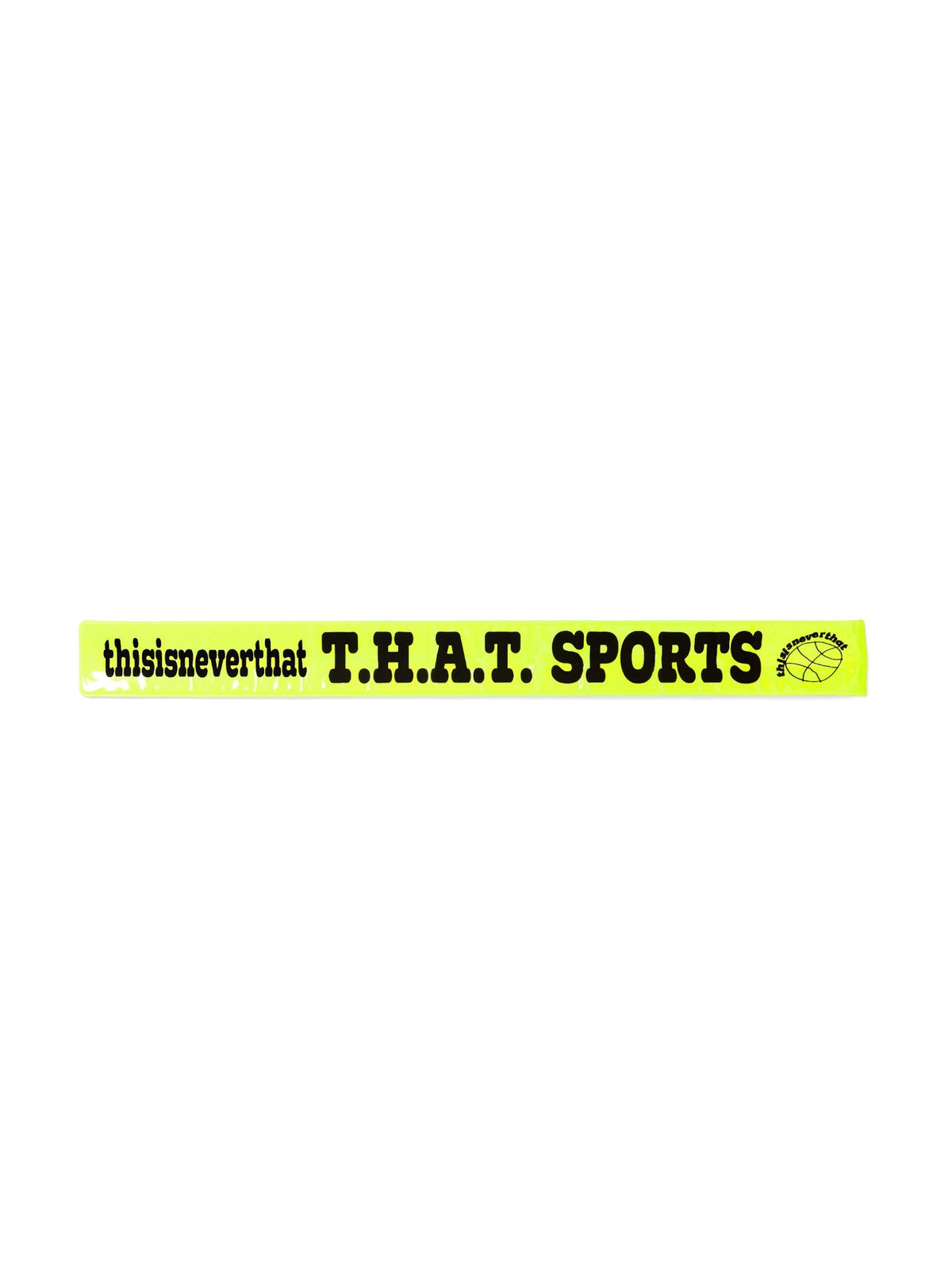 thisisneverthat - T.H.A.T. SPORTS Reflective Snap Band (Neon Yellow) product image 1 | TRAB K-Fashion Australia