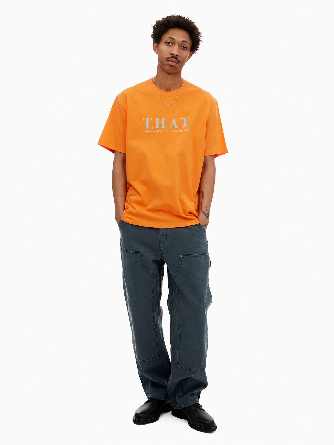 thisisneverthat - T.H.A.T. Tee (Orange) product image 4 | TRAB K-Fashion Australia