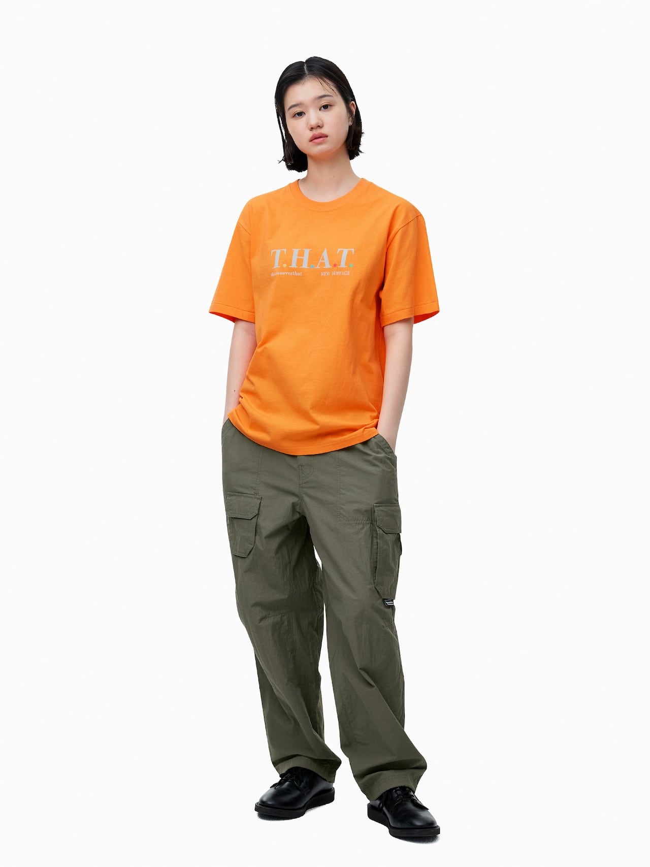 thisisneverthat - T.H.A.T. Tee (Orange) product image 5 | TRAB K-Fashion Australia