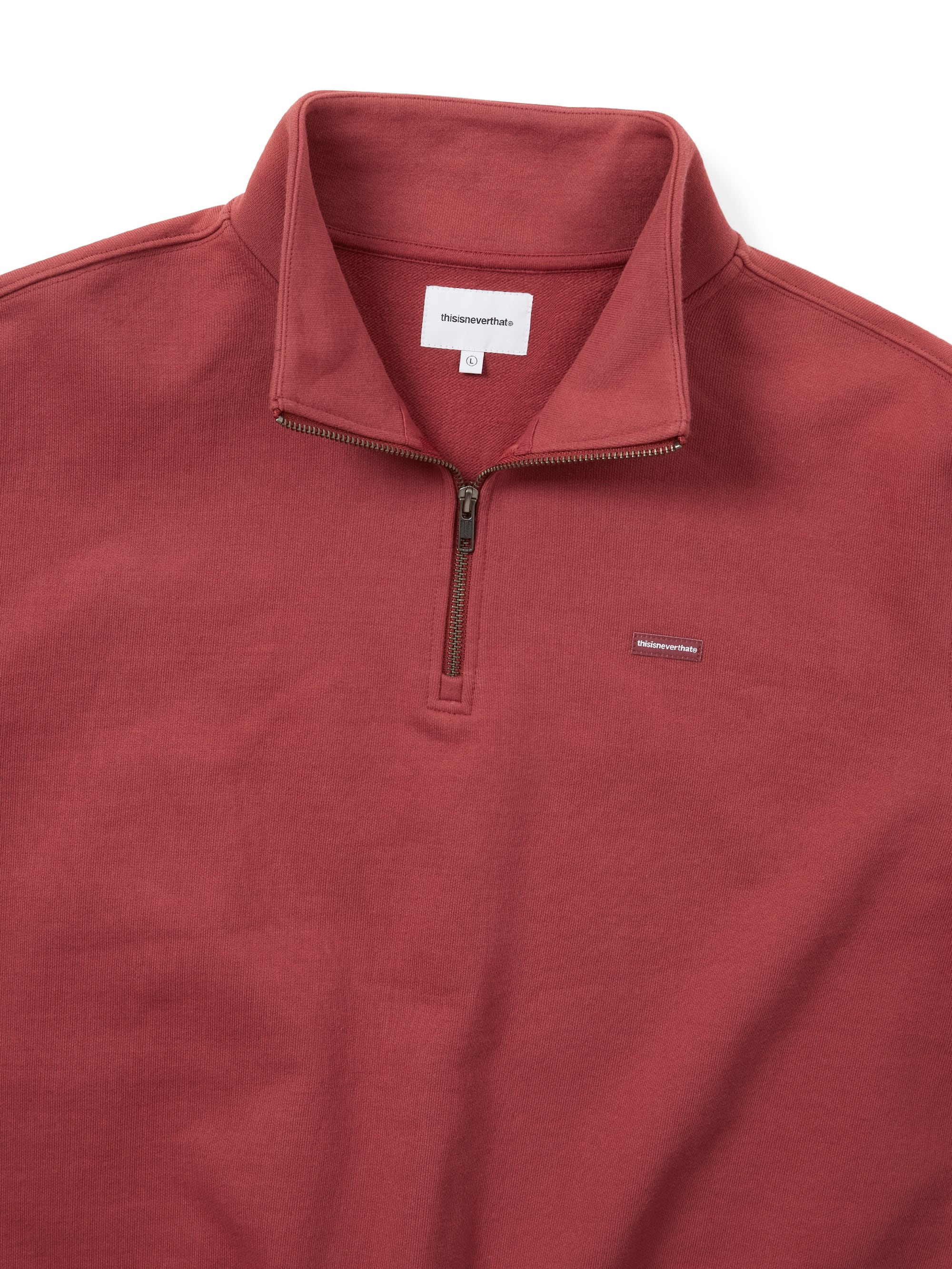 thisisneverthat - T.N.T. Classic HDP Half Zip Sweatshirt (Garnet) product image 2 | TRAB K-Fashion Australia