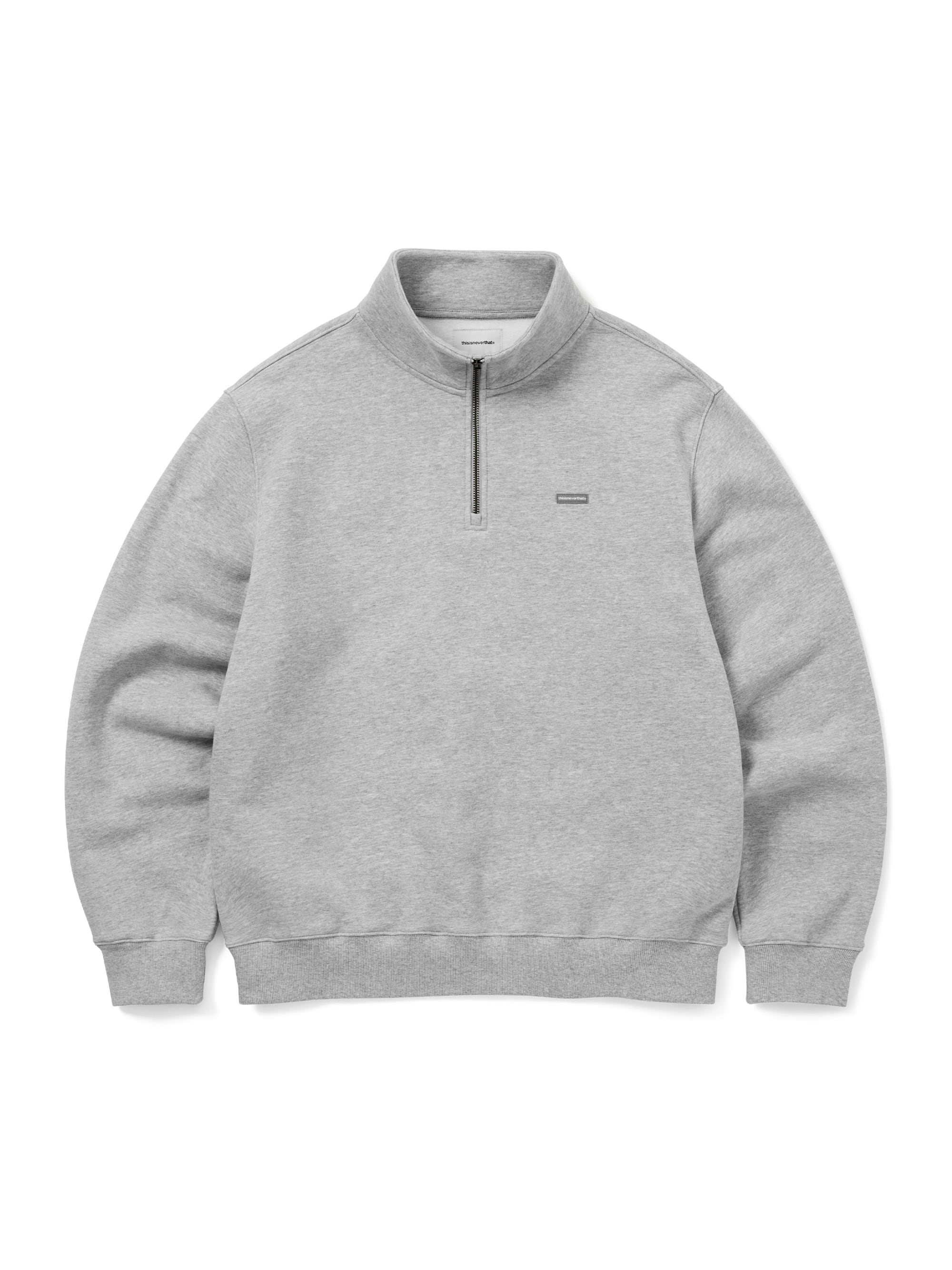 thisisneverthat - T.N.T. Classic HDP Half Zip Sweatshirt (Heather Grey) product image 1 | TRAB K-Fashion Australia
