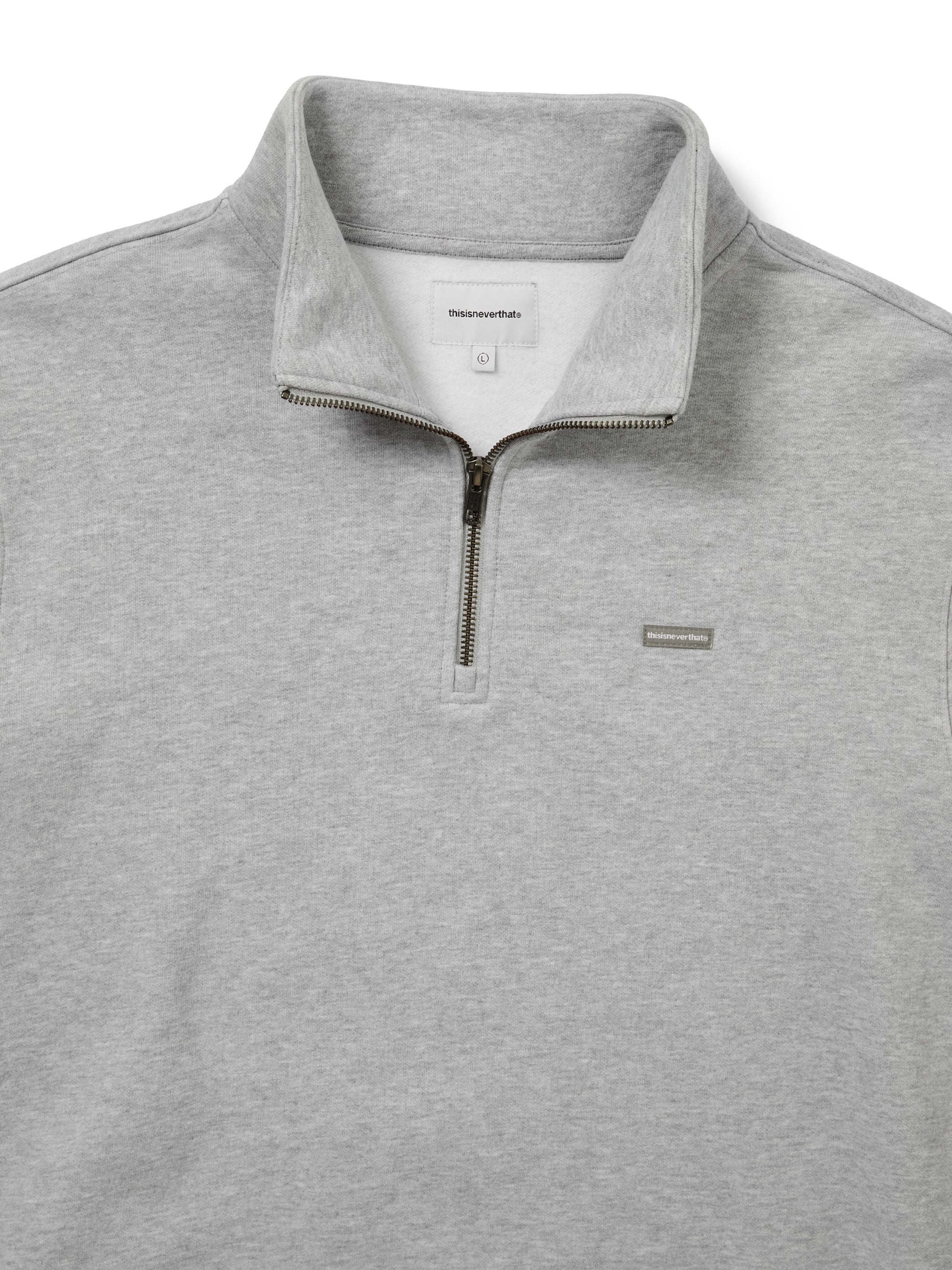 thisisneverthat - T.N.T. Classic HDP Half Zip Sweatshirt (Heather Grey) product image 2 | TRAB K-Fashion Australia