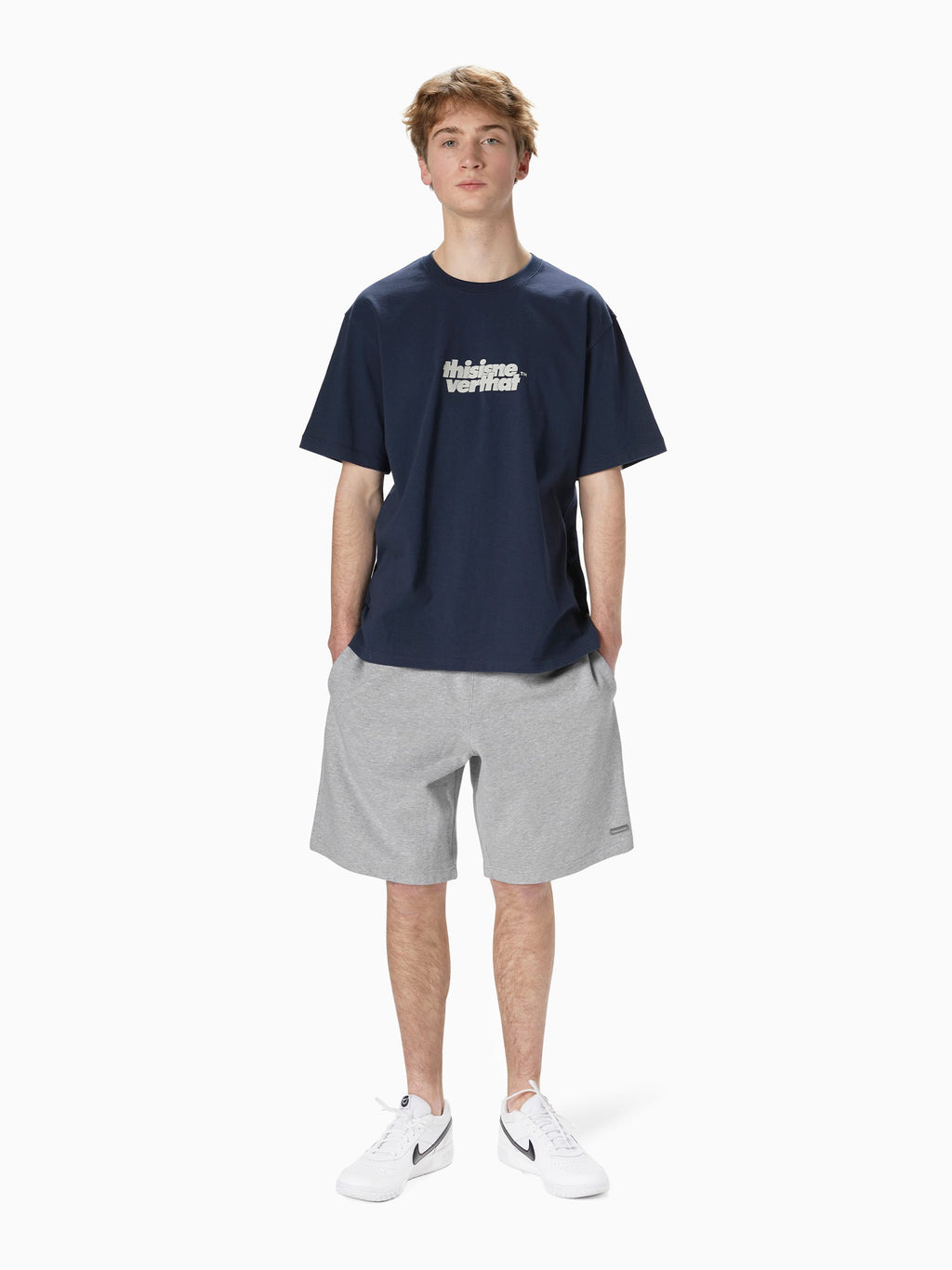 thisisneverthat - T.N.T. Classic HDP Sweatshort (Grey) product image 6 | TRAB K-Fashion Australia