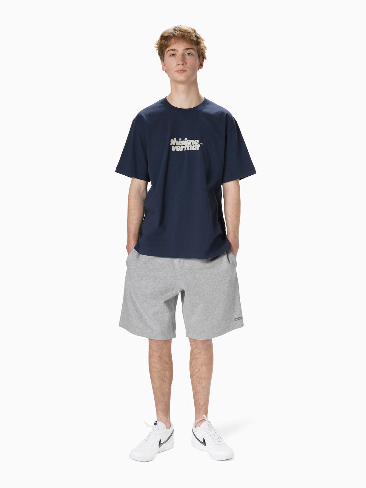 thisisneverthat - T.N.T. Classic HDP Sweatshort (Heather Grey) product image 6 | TRAB K-Fashion Australia