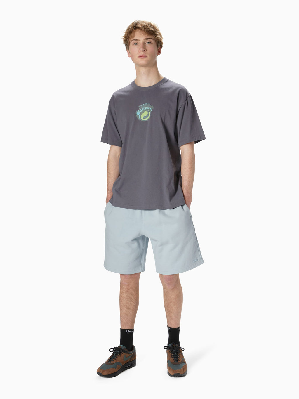 thisisneverthat - T.N.T. Classic HDP Sweatshort (Light Aqua) product image 6 | TRAB K-Fashion Australia