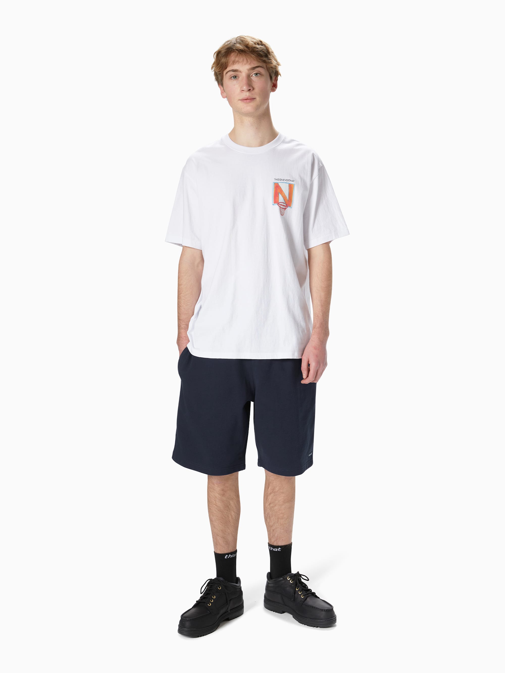thisisneverthat - T.N.T. Classic HDP Sweatshort (Navy) product image 6 | TRAB K-Fashion Australia