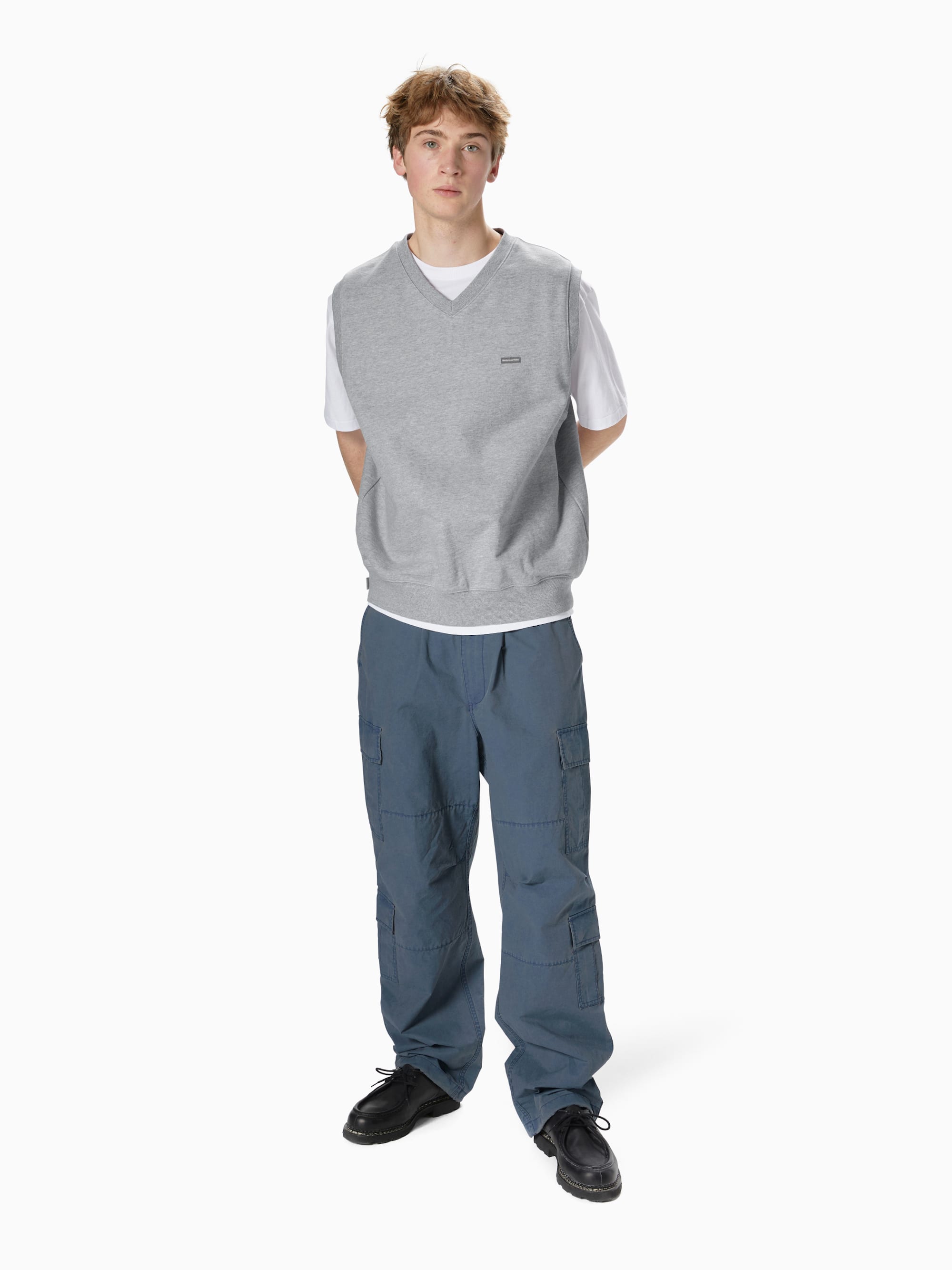 thisisneverthat - T.N.T. Classic HDP V Neck Vest (Heather Grey) product image 6 | TRAB K-Fashion Australia