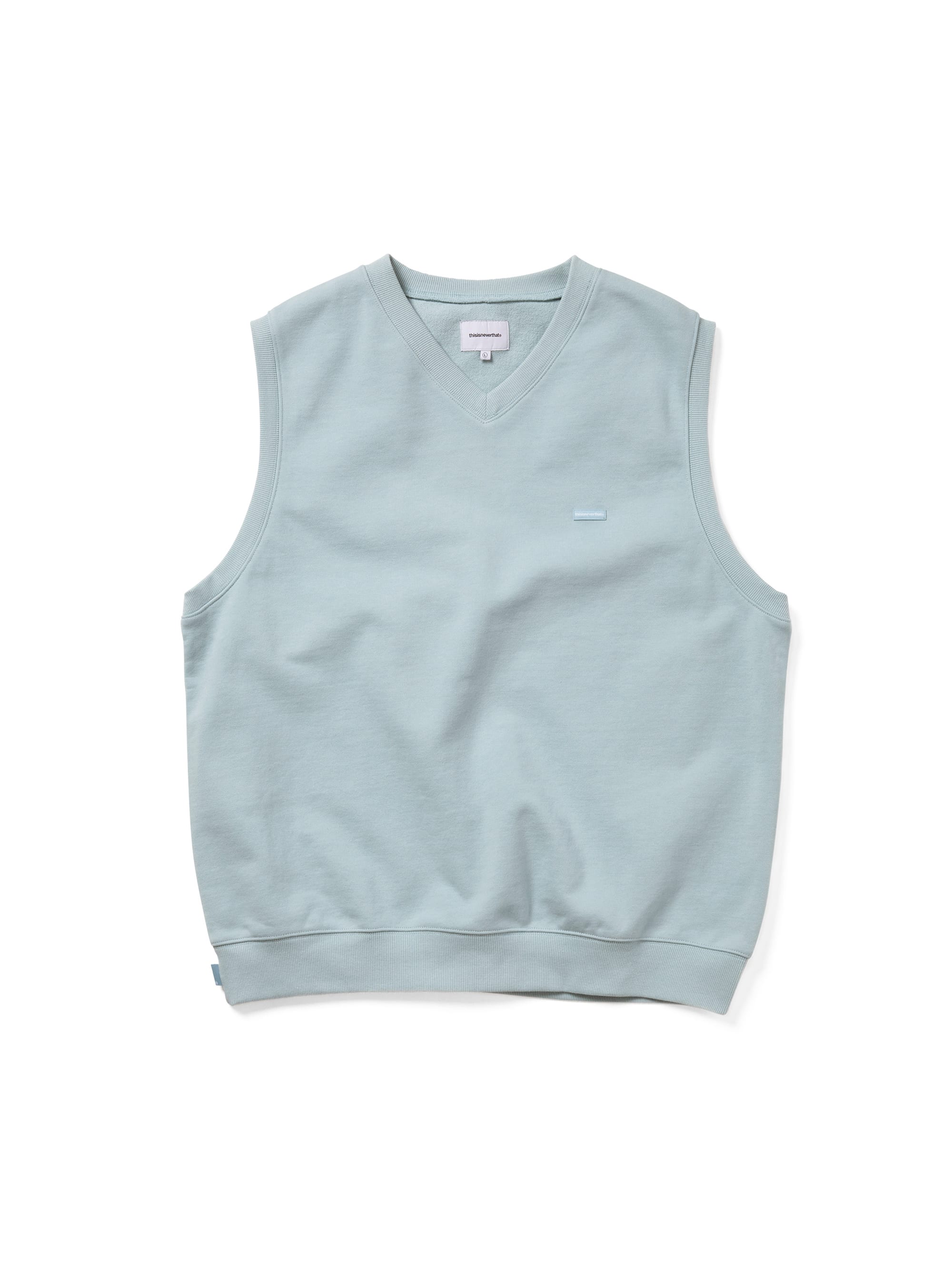 thisisneverthat - T.N.T. Classic HDP V Neck Vest (Heather Aqua) product image 1 | TRAB K-Fashion Australia